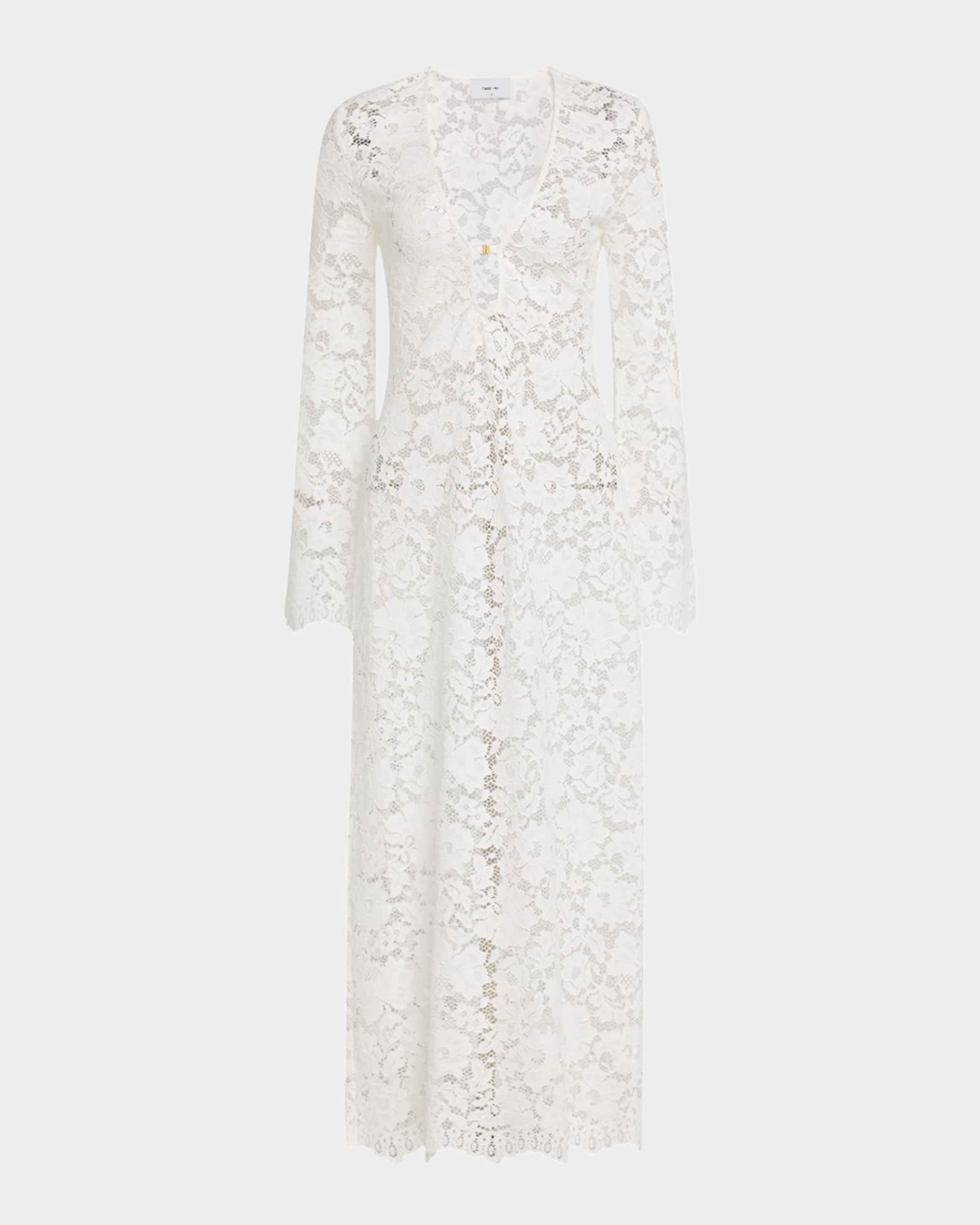 Lido Long-Sleeve Lace Dress 0