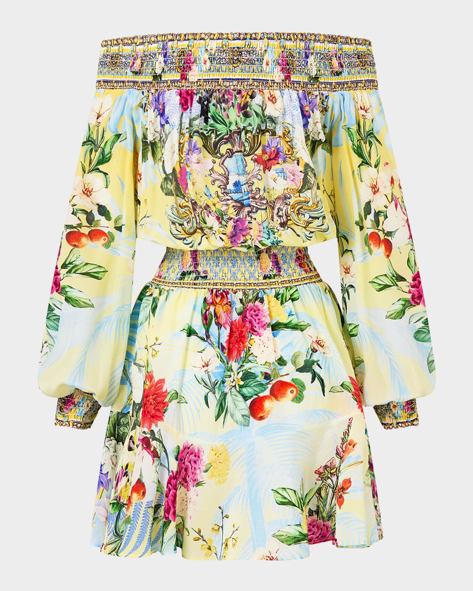 Flor Fantastica Off-Shoulder Mini Dress 1