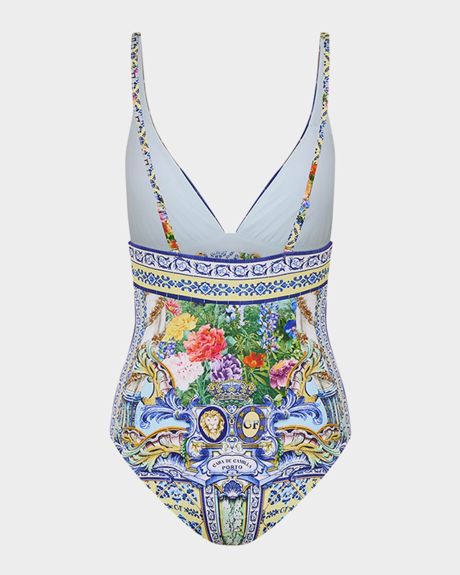 Wall To Wall Tie Tri One-Piece Swimsuit 1