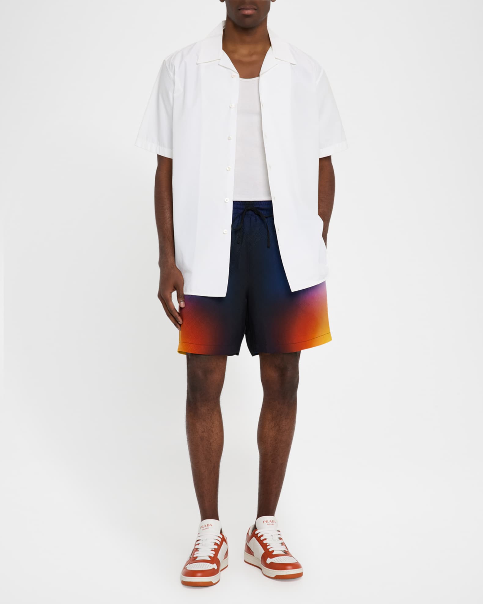 Men's Gradient Silk Shorts - Thumbnail 2