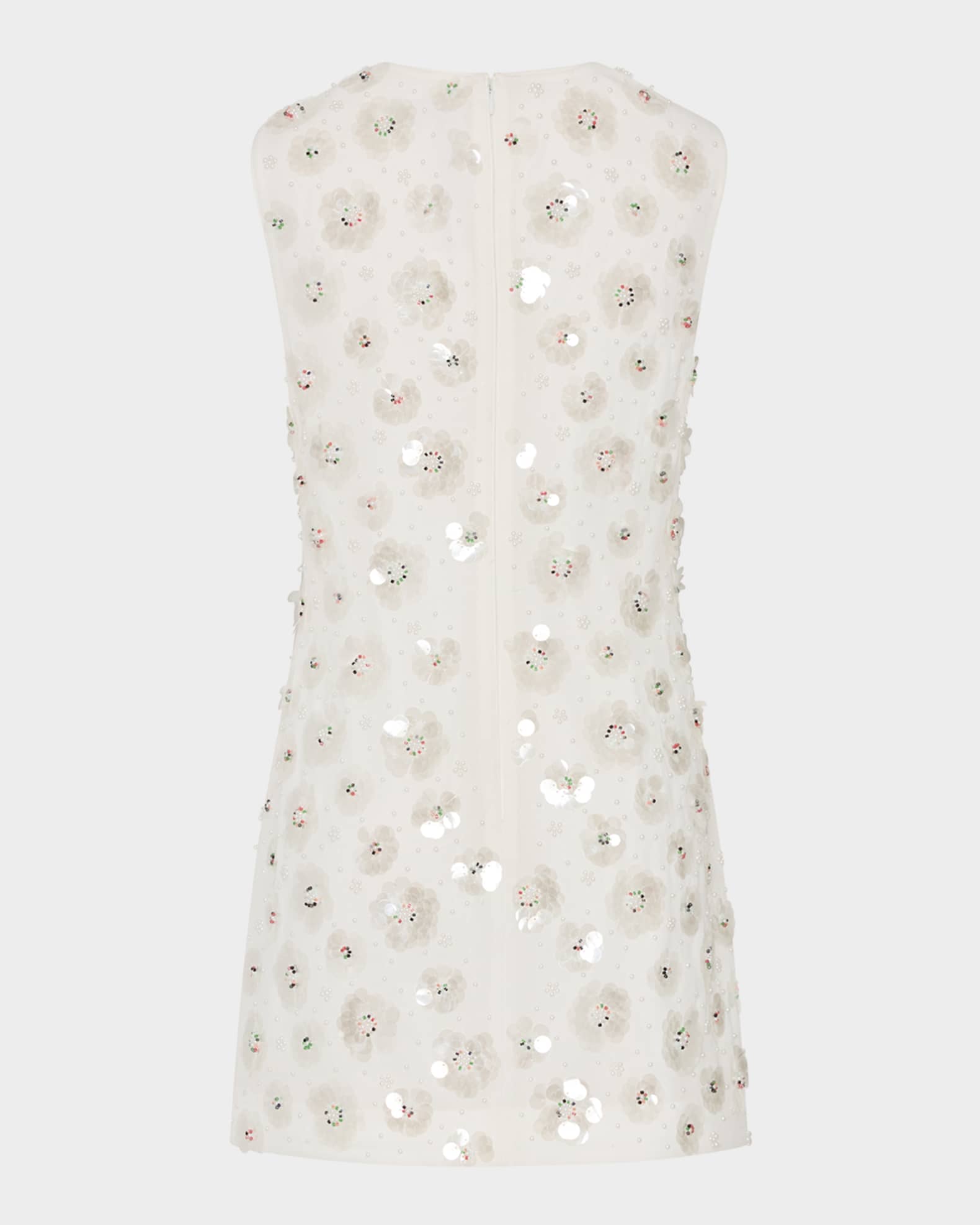 Ivette Beaded Sequin Floral Mini Dress