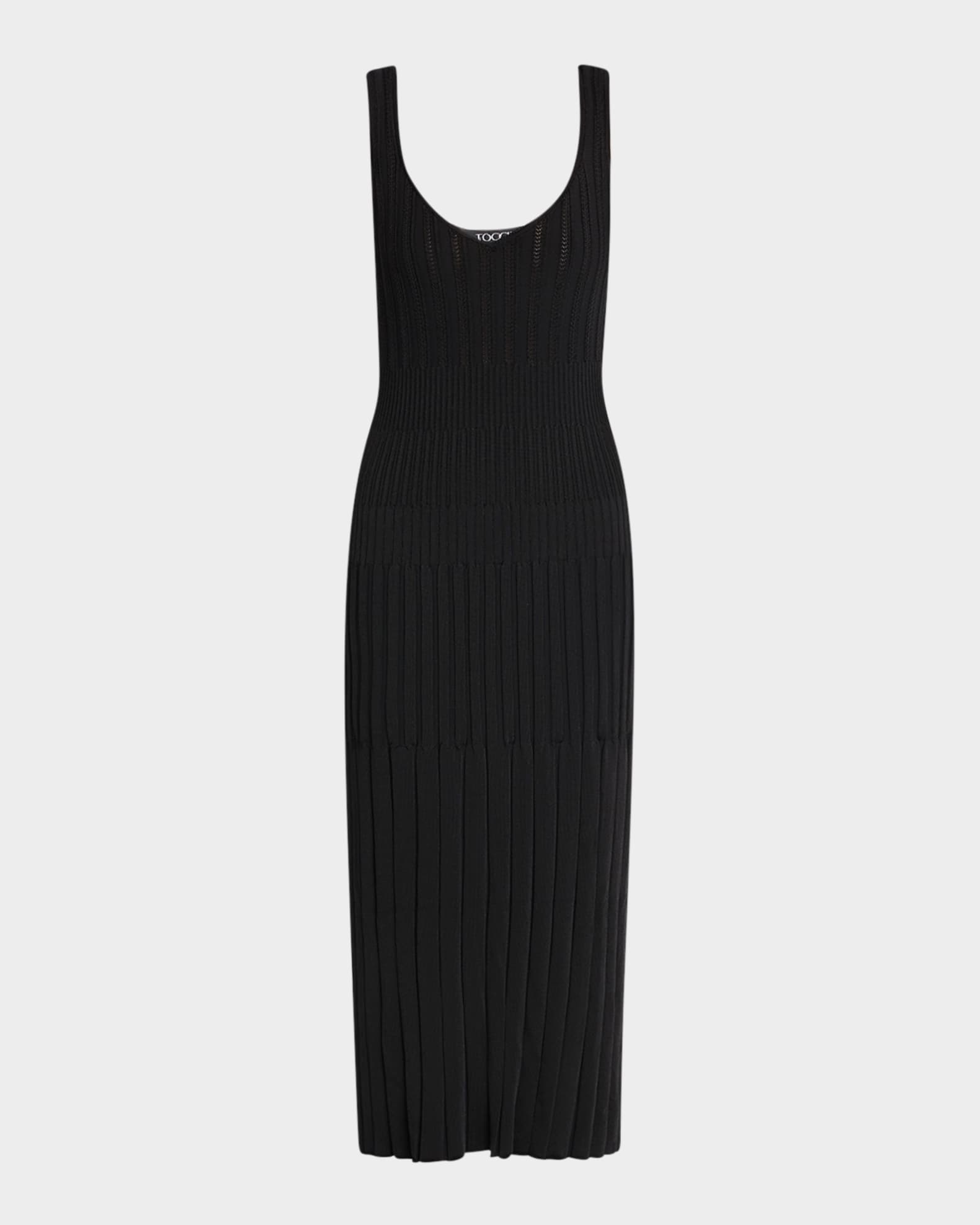 Joely Ribbed V-Neck Sleeveless Dress 0