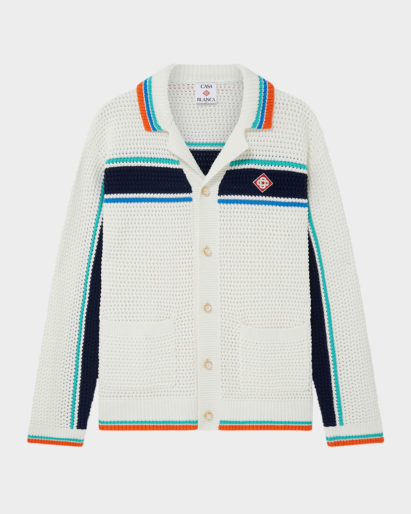 Men's Tennis Crochet-Effect Overshirt 0