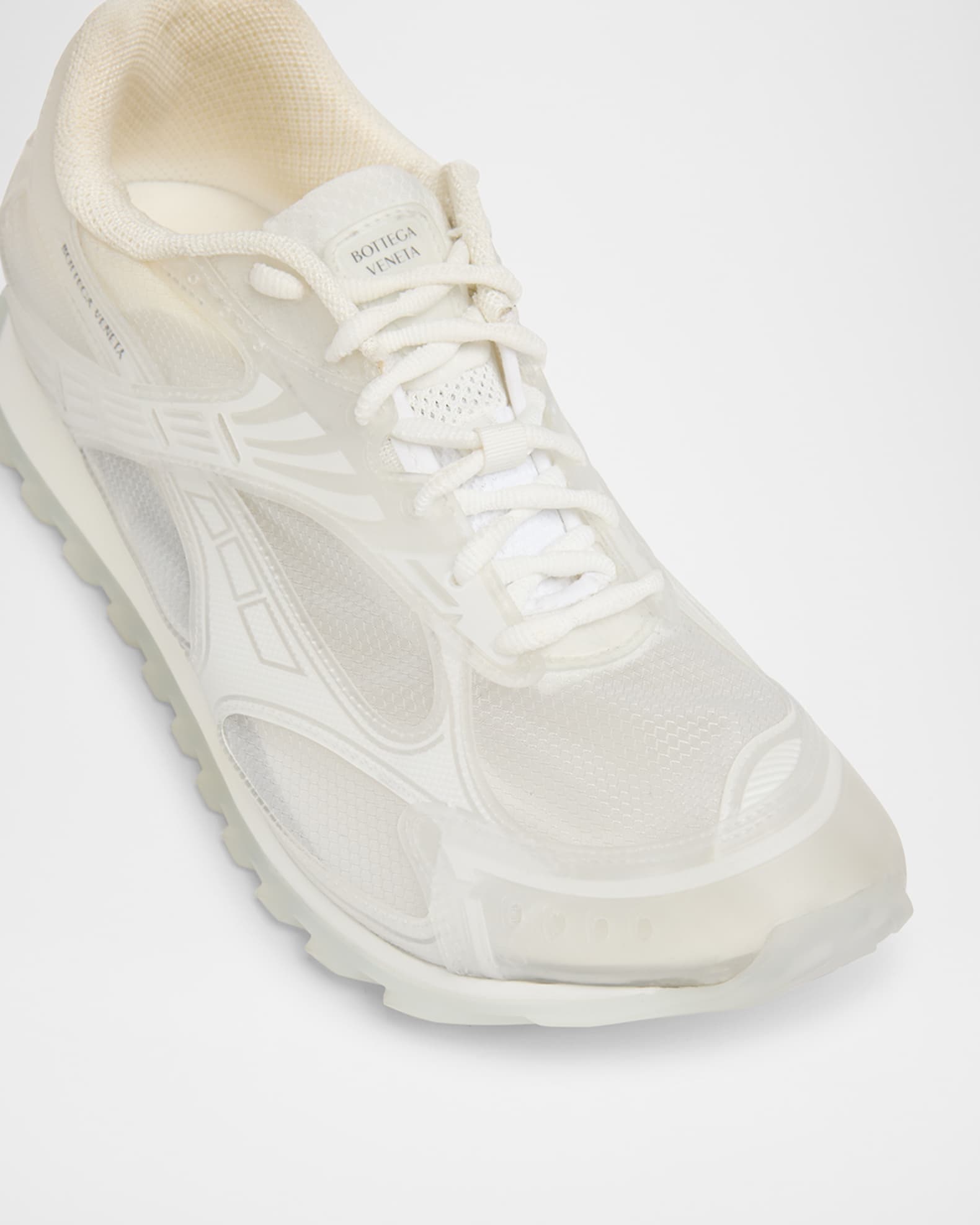 スニーカー BOTTEGA VENETA Men Sneakers 827564 V5JI1 9168 WHITE 827621V5JI1-9168-GLASS-WHITE-