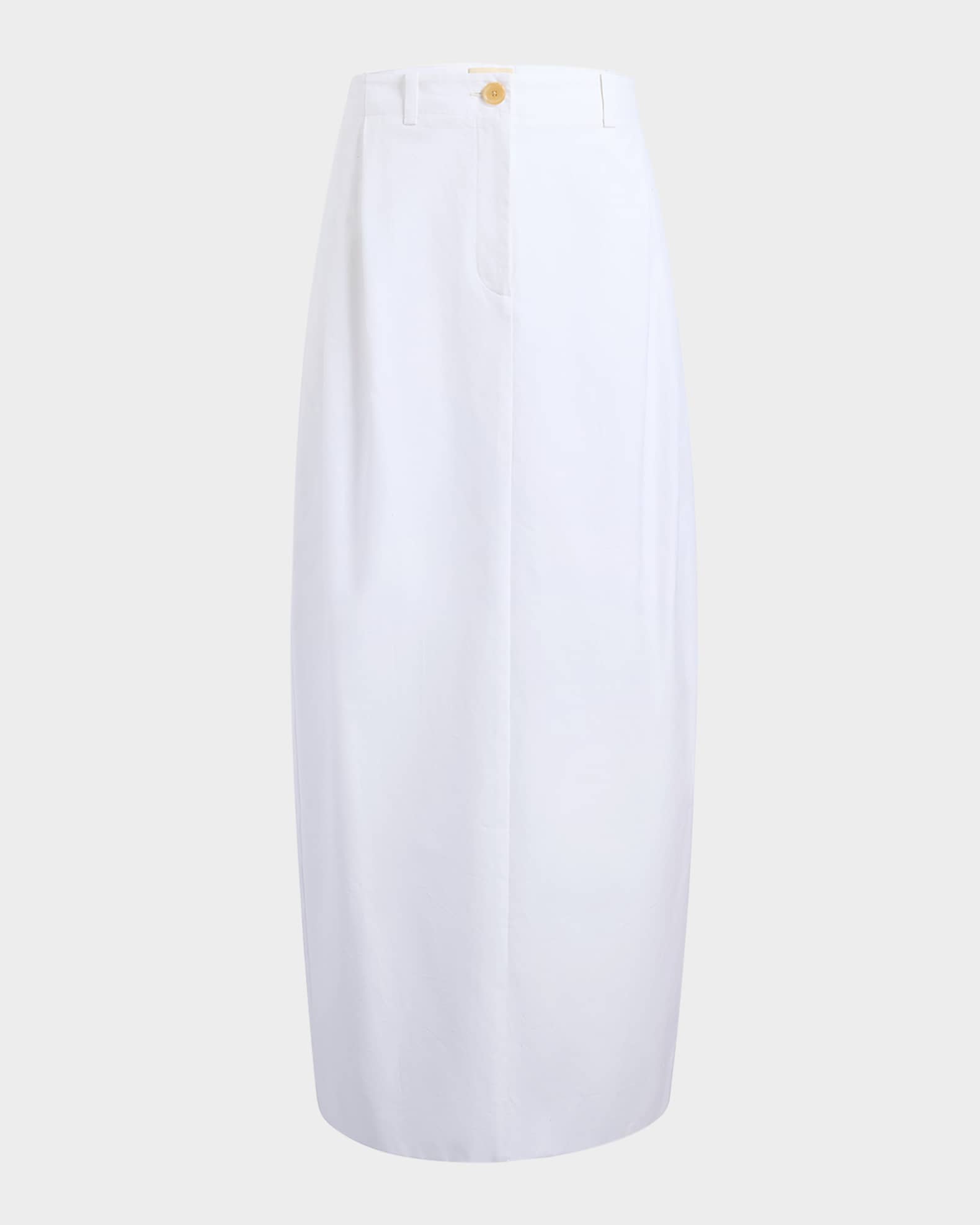 Lucian Double-Pleated Tapered Maxi Skirt 0
