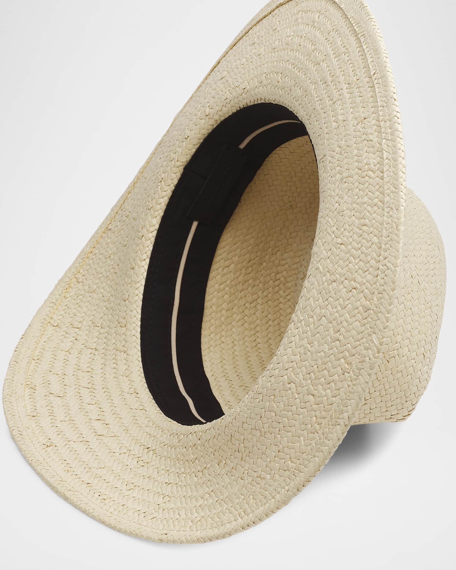 Cabochon Gemstone Straw Fedora 1