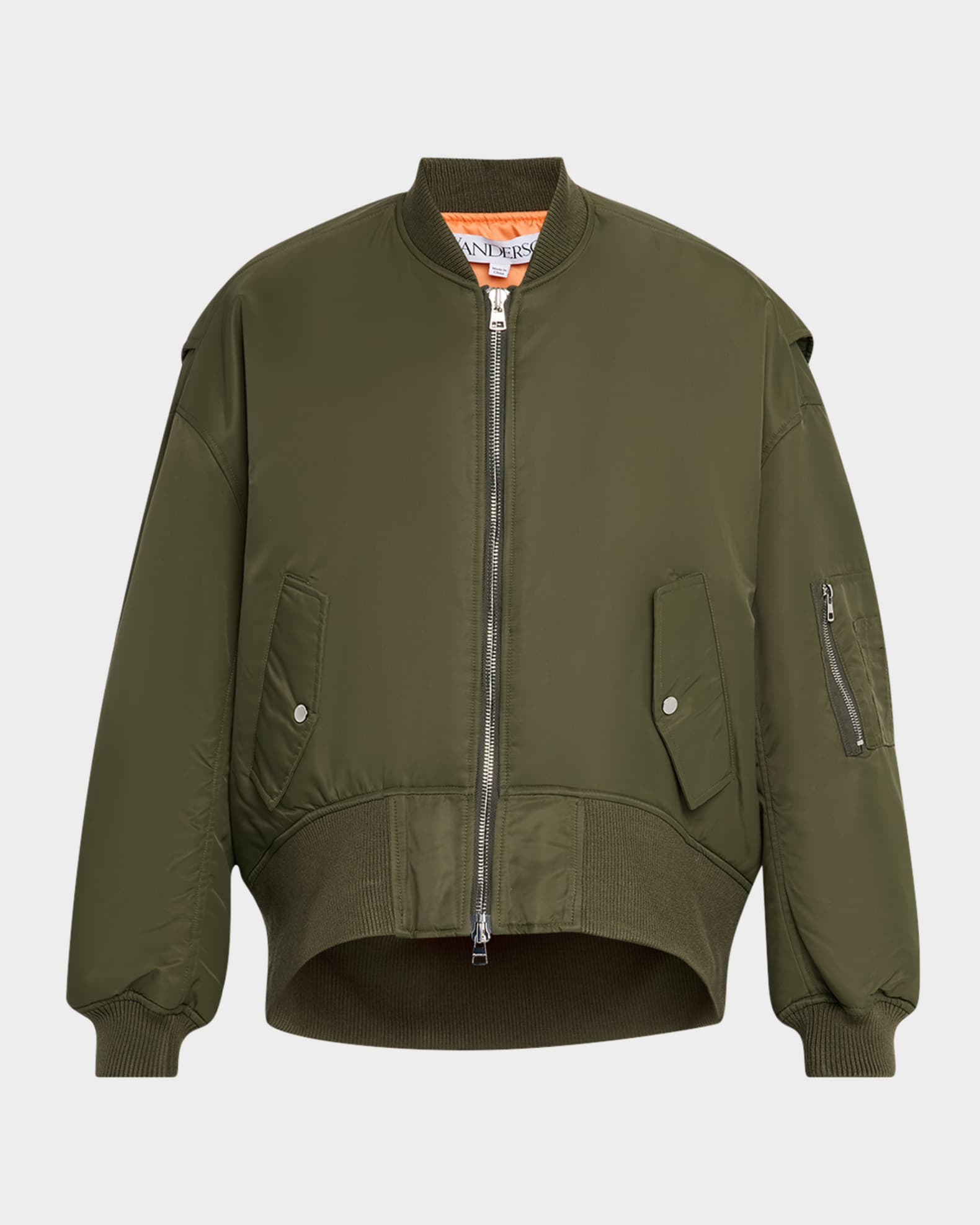 ブルゾン J W ANDERSON OVERSIZED CUVERD BOMBER (JK0381PG1696 595) JW ANDERSON-OVERSIZED CURVED HEM BOMBER JACKET-JK0381 PG1696