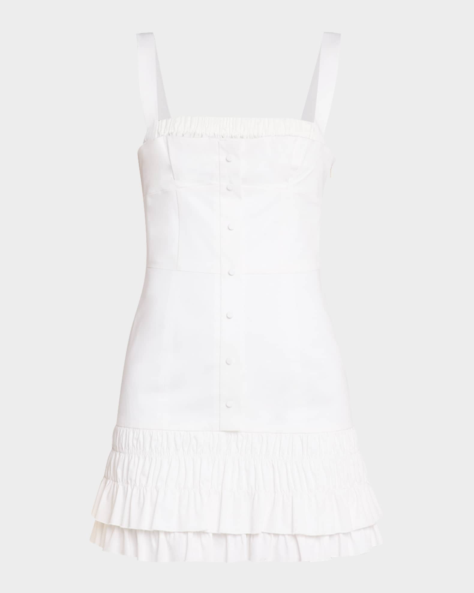 Sandi Sleeveless Ruffled Mini Dress 0