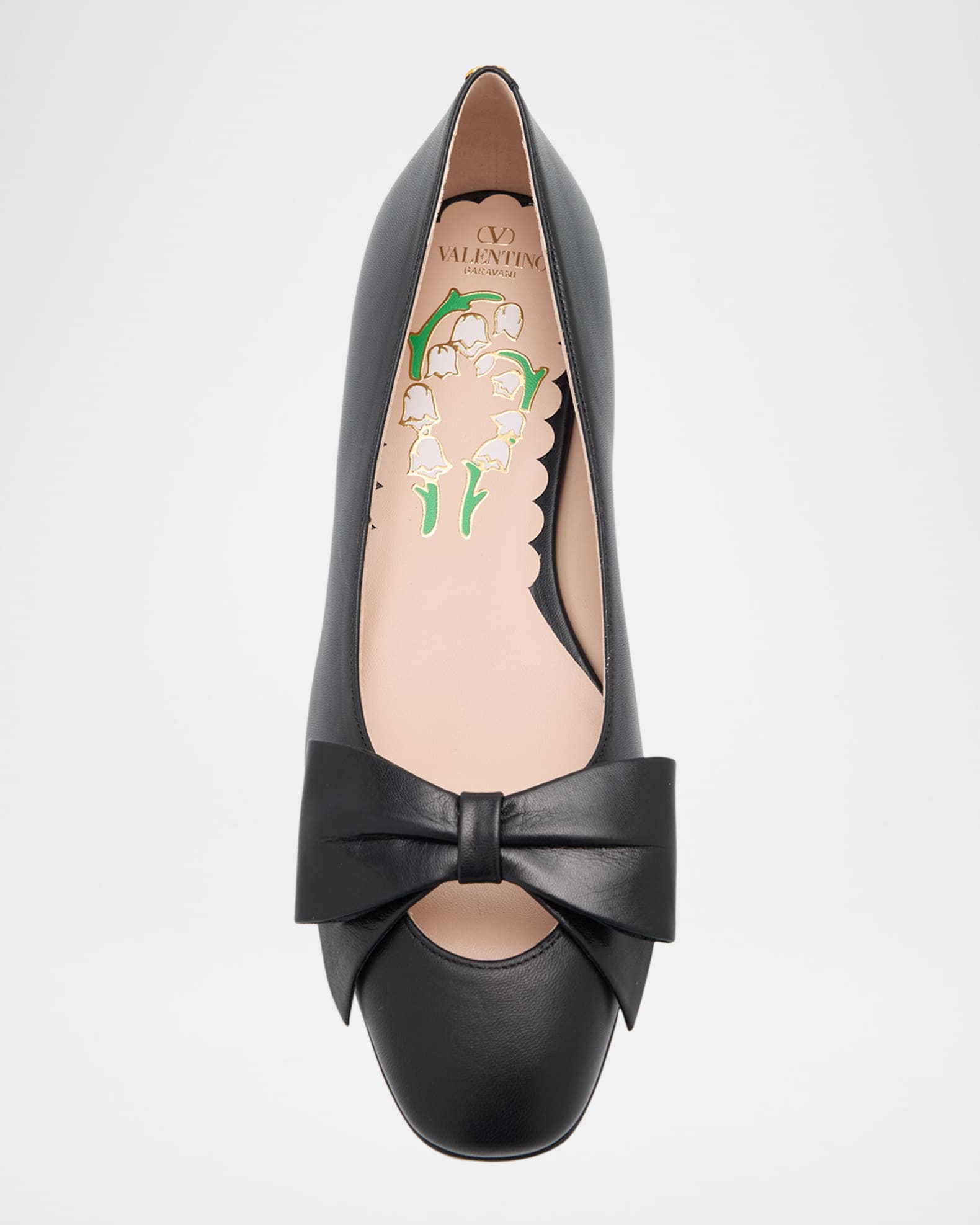 バレエシューズ Valentino Garavani Bowow Leather Ballerinas Valentino Garavani Bowow Leather Ballerina Flats | Neiman Marcus