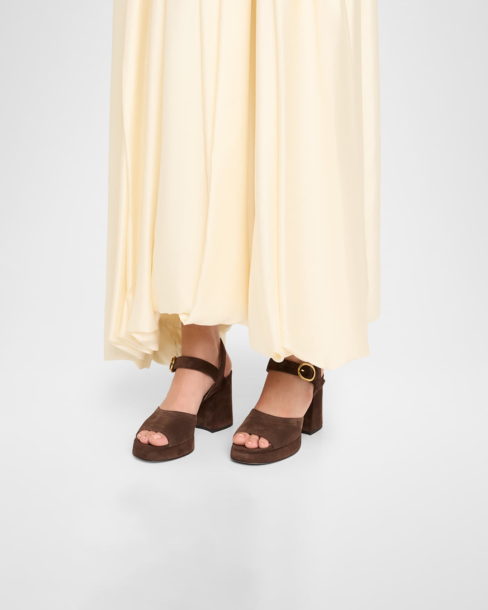 Fawcette VLogo Suede Platform Sandals 1