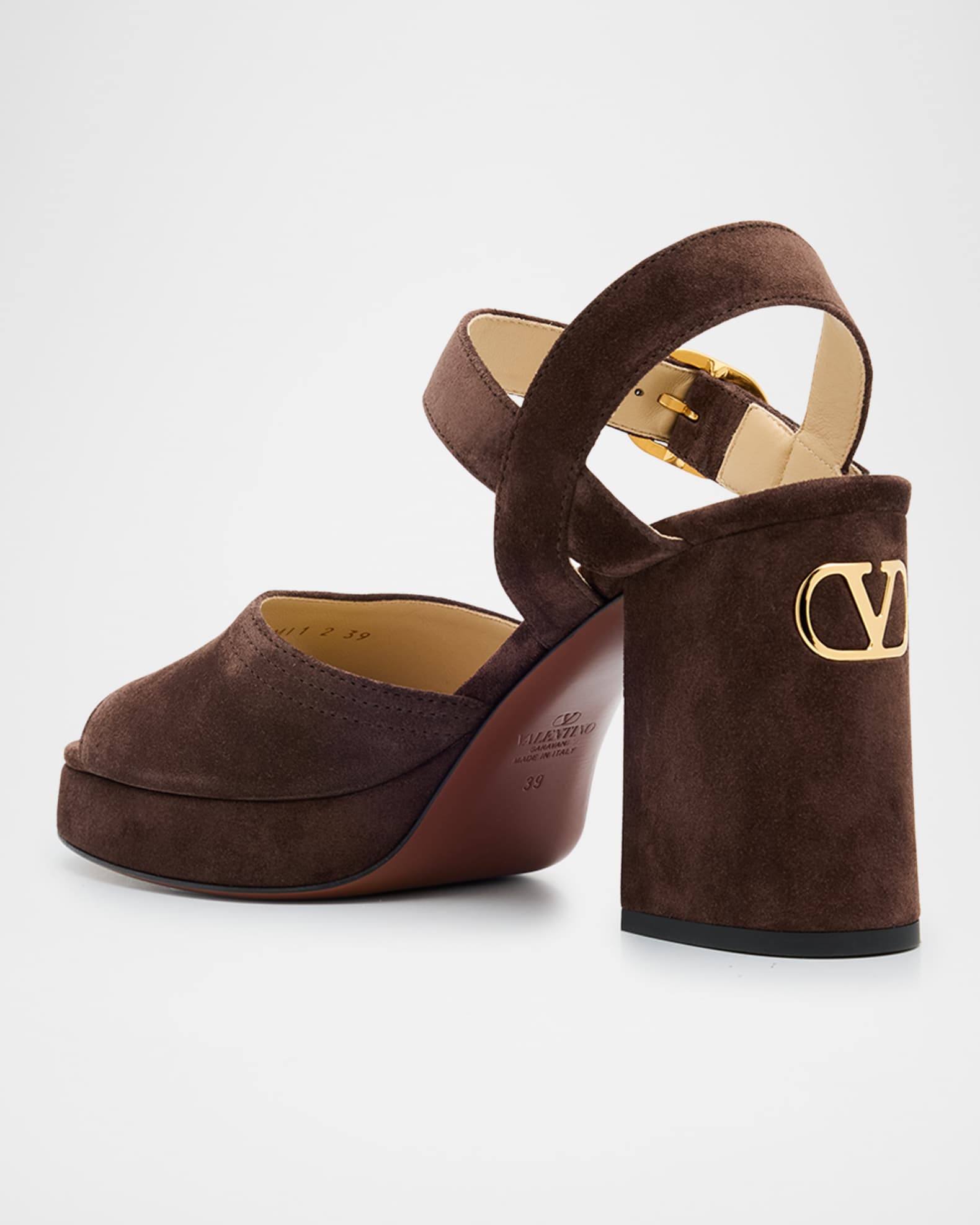 サンダル・ミュール Valentino Garavani Sandalo Platform Fawcette In Suede 0400022903605_BLACK?wid=600&