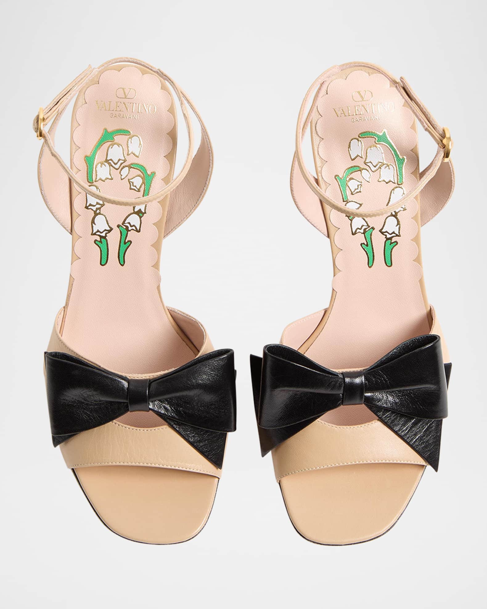 【VALENTINO GARAVANI】Bowow サンダル（2色） VALENTINO GARAVANI Bowow 45 two-tone metallic leather and