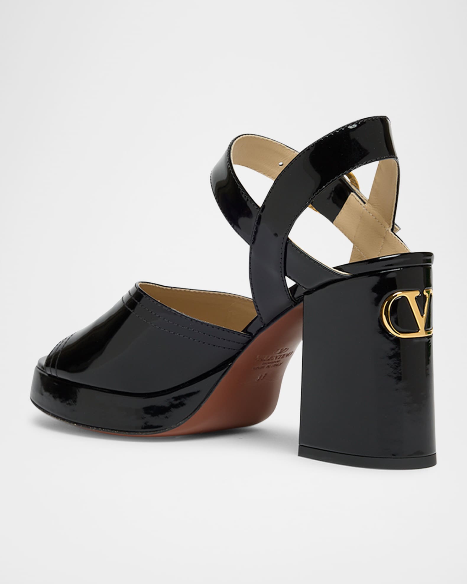 【関税&送料込】Valentino Garavani Sandalo Platform Fawcette Valentino Garavani Fawcette Platform Crust Leather 100MM