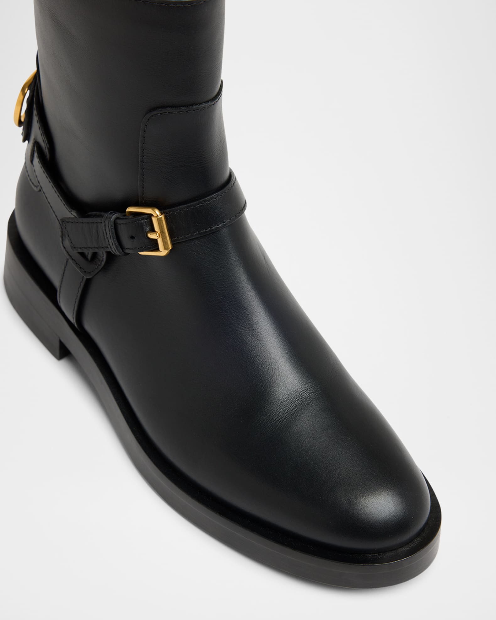 Valentino Garavani VLogo Signature Leather Booties | Neiman