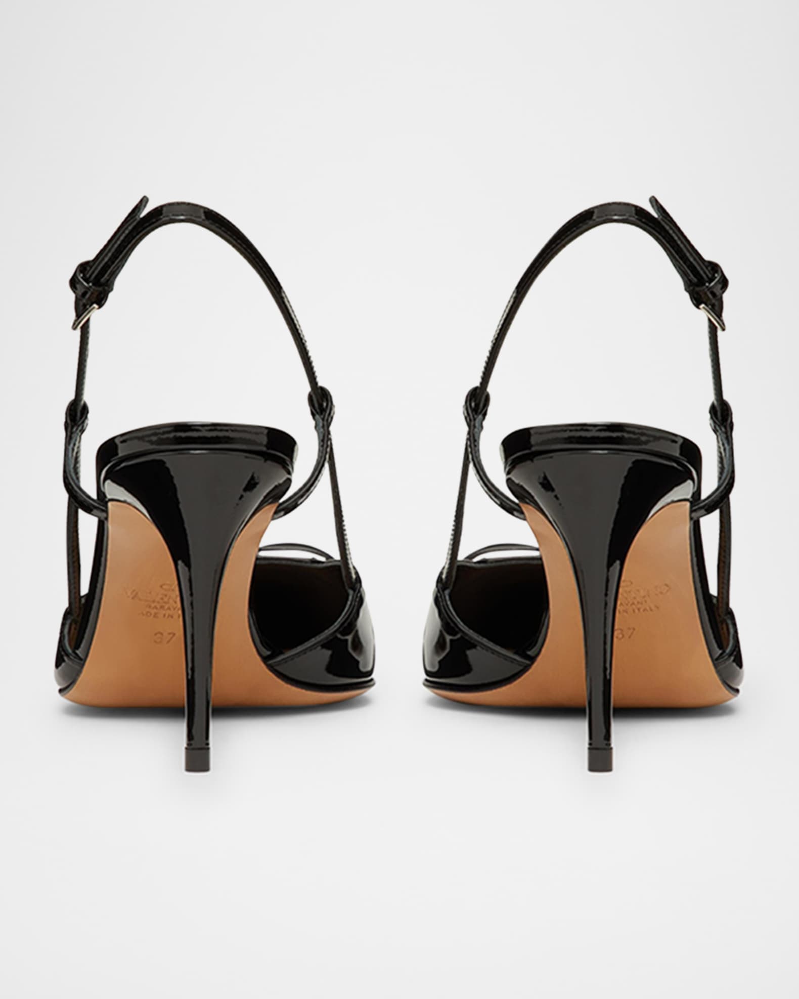 Valentino Garavani VLogo Signature Patent Leather Slingback