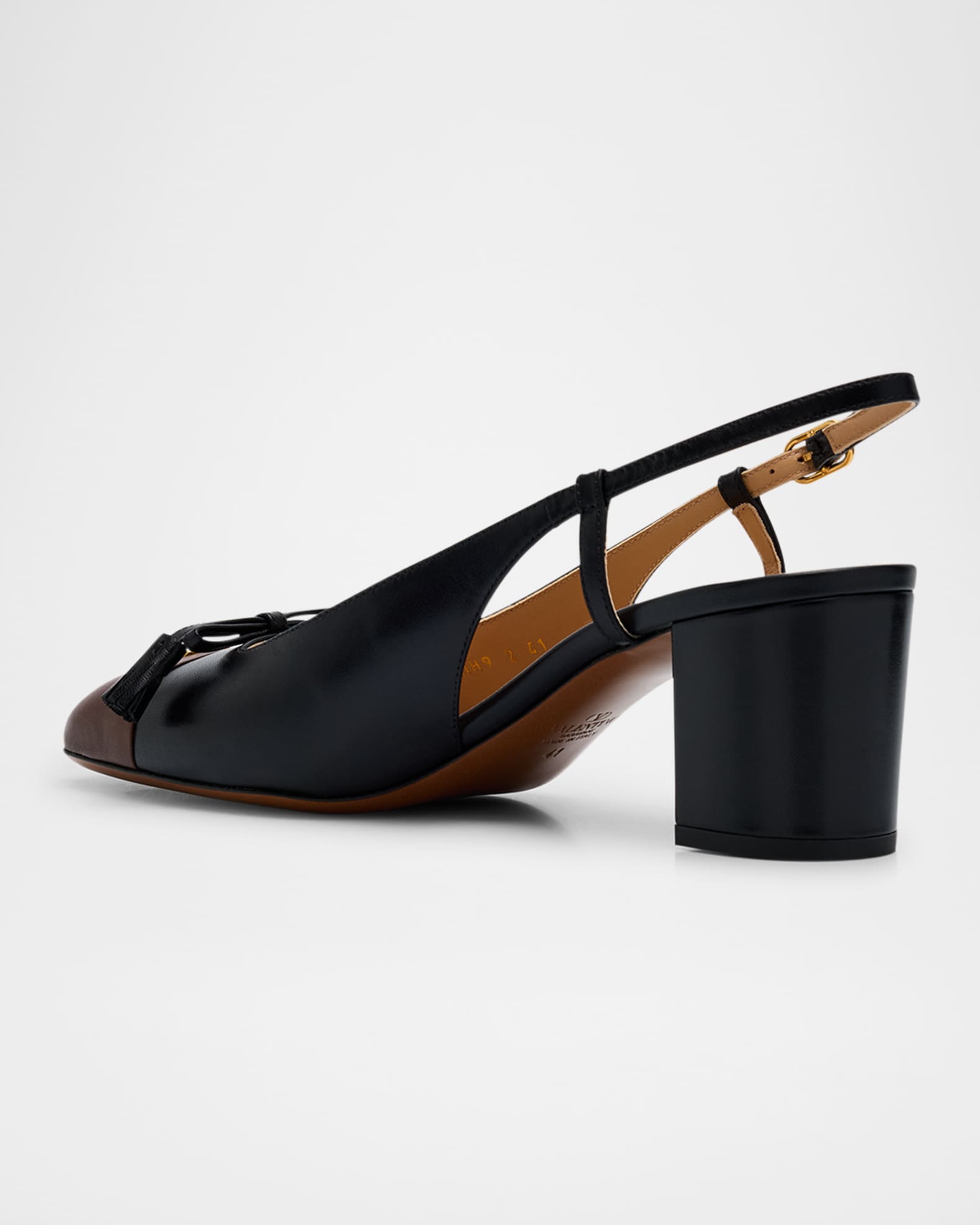 Valentino Garavani Valet Du Roi VLogo Leather Slingback