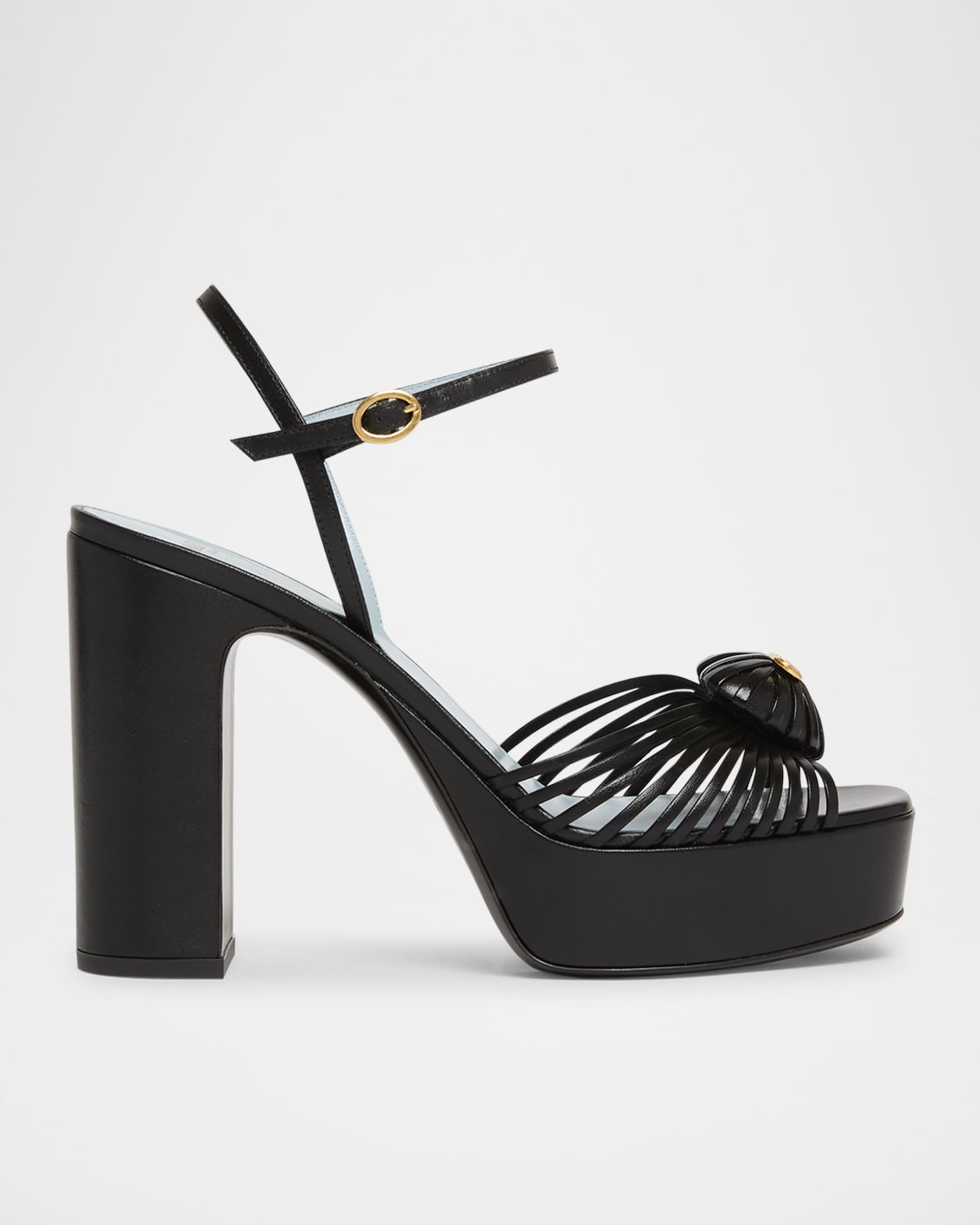 VLogo Royal Heart Leather Platform Sandals 0