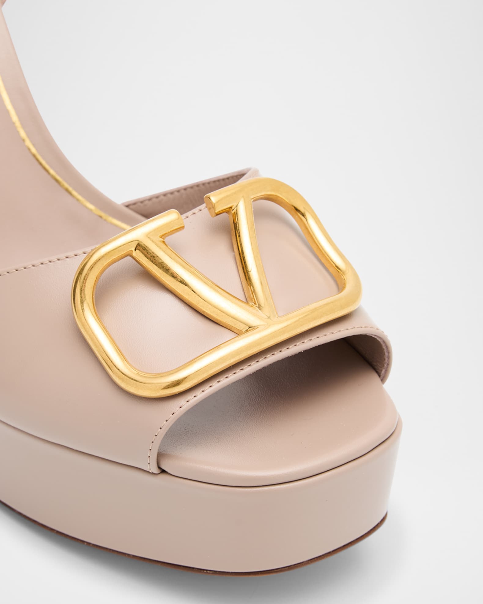Valentino Garavani VLogo Signature Nappa Leather Platform