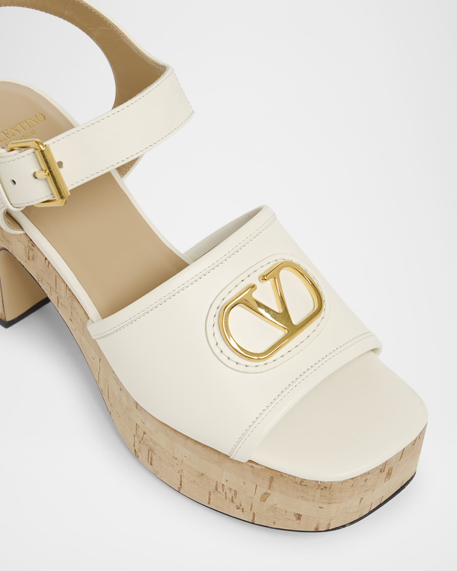 Valentino Garavani VLogo Signature Platform Sandals | Neiman