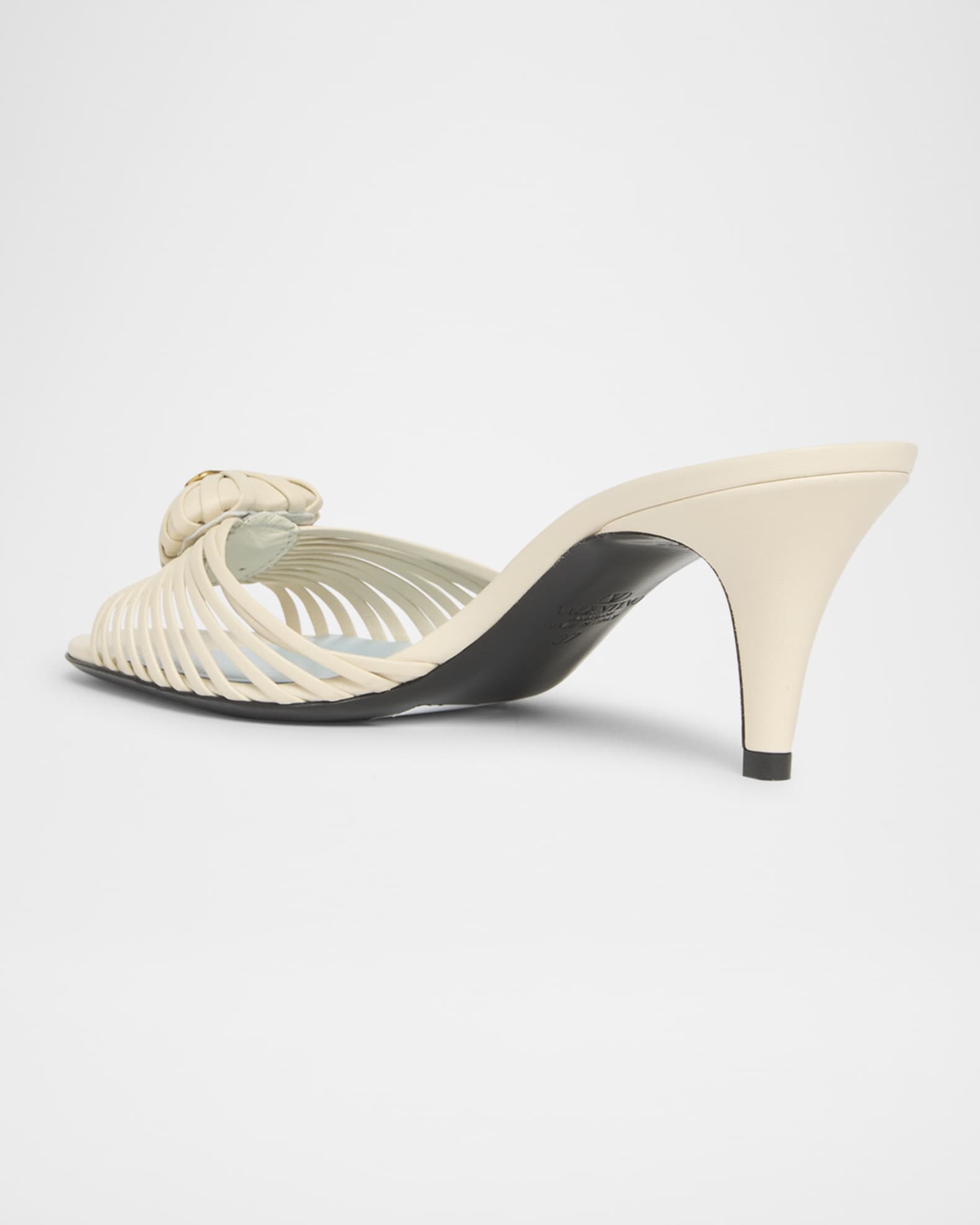 Valentino Garavani Royal Heart VLogo Leather Sandals | Neiman Marcus