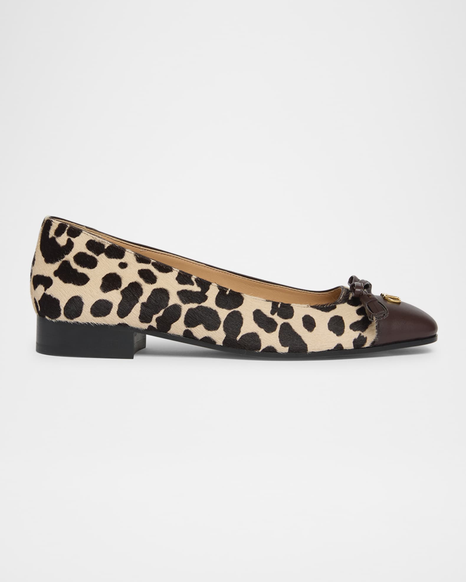 Valentino Garavani VLogo Valet Du Roi Pony Hair Ballerina
