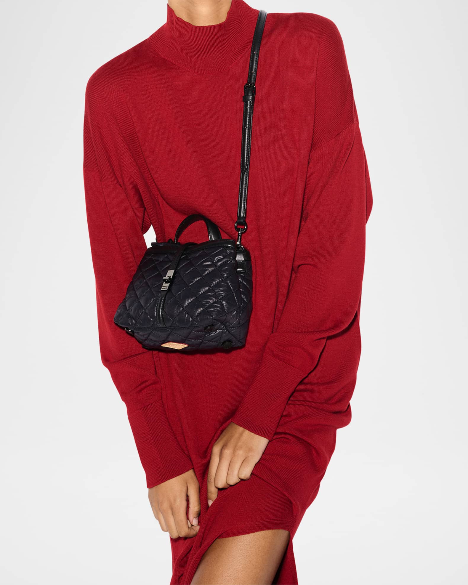 Astor Mini Quilted Top-Handle Bag 1