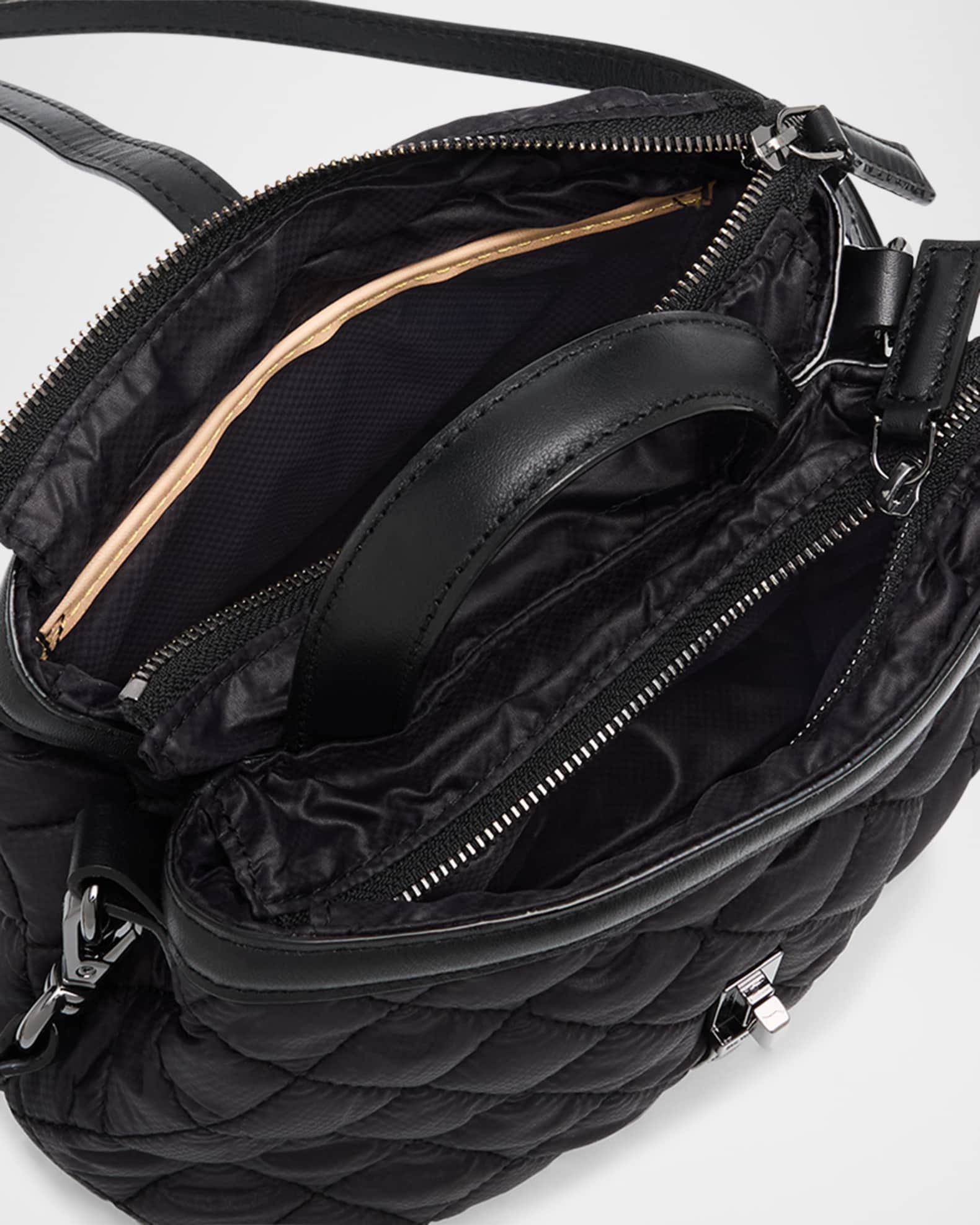 MZ WALLACE Astor Mini Quilted Top-Handle Bag | Neiman Marcus