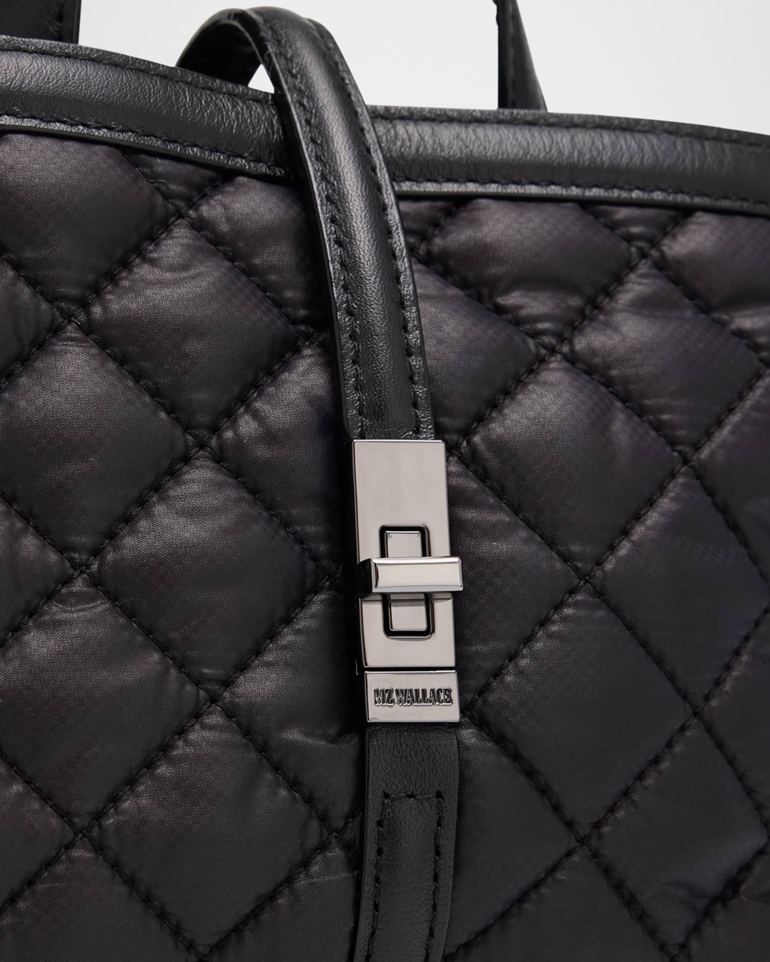 MZ WALLACE Astor Mini Quilted Top-Handle Bag | Neiman Marcus