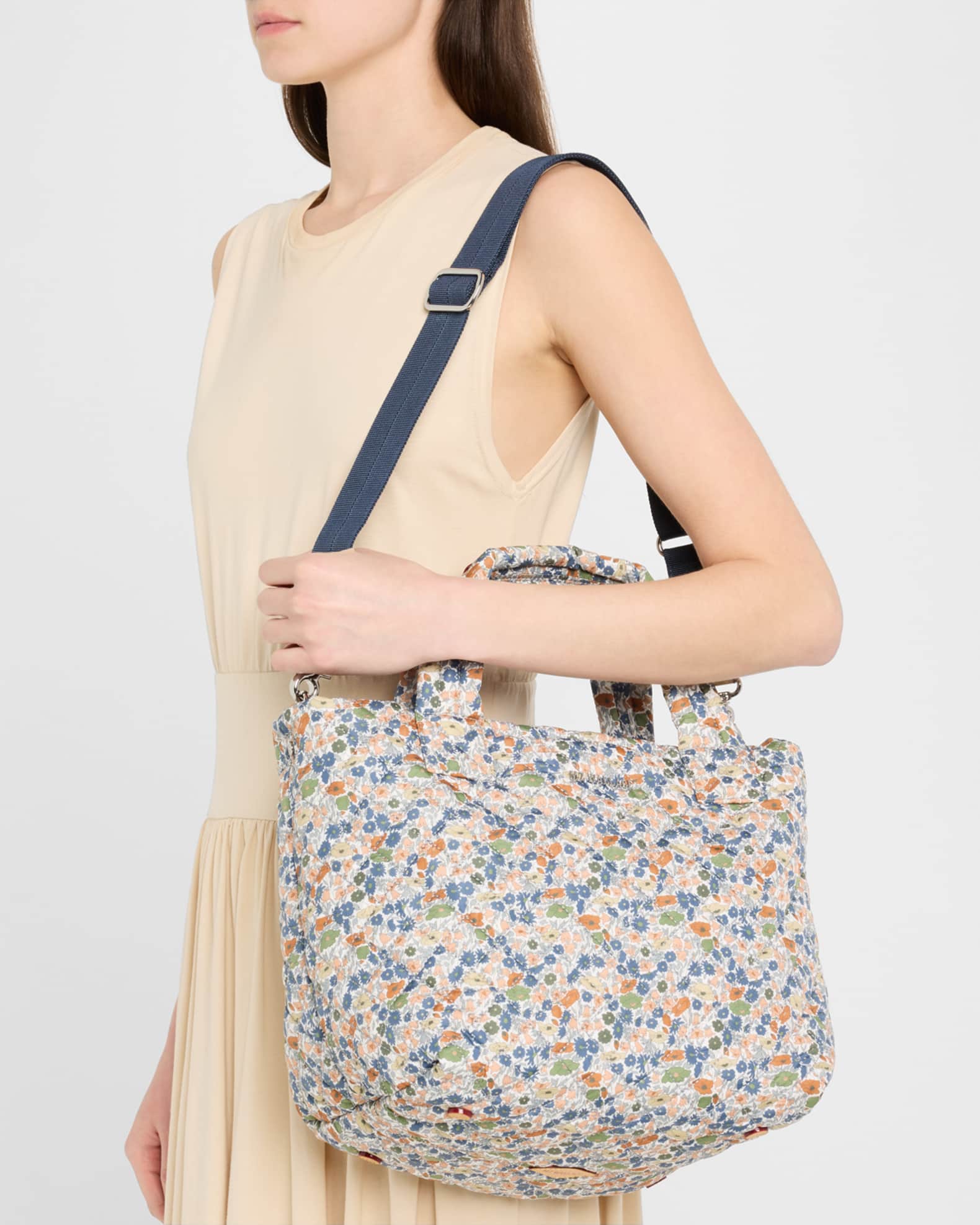 ma♡ MZ WALLACE Metro Deluxe Flower Quilted Tote Bag | Neiman Marcus