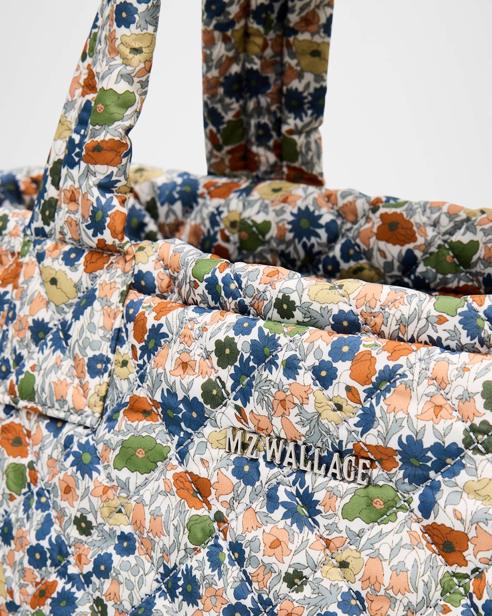 MZ WALLACE Metro Deluxe Flower Quilted Tote Bag | Neiman Marcus