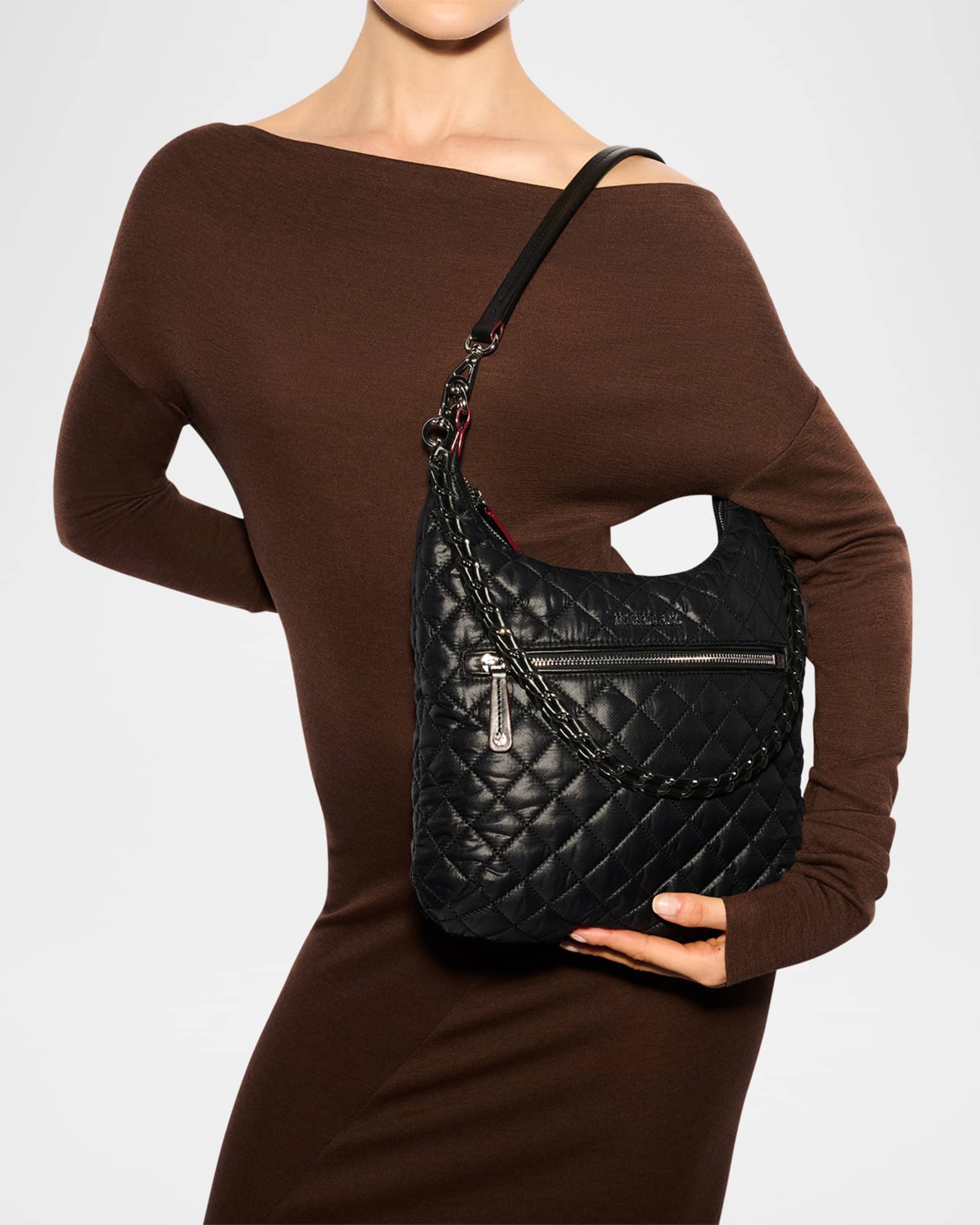 Crosby Sienna Quilted Hobo Bag
