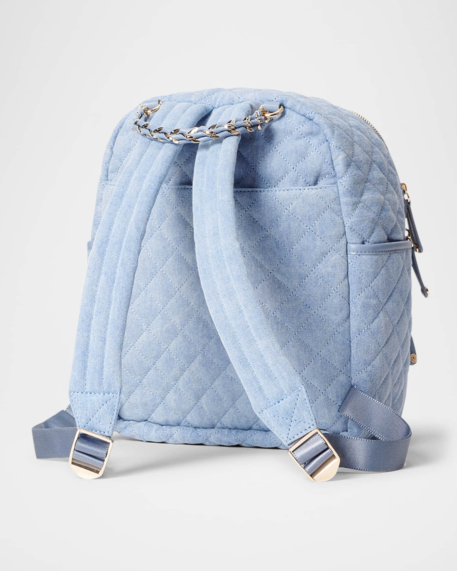 MZ WALLACE Crosby Small Denim Backpack | Neiman Marcus
