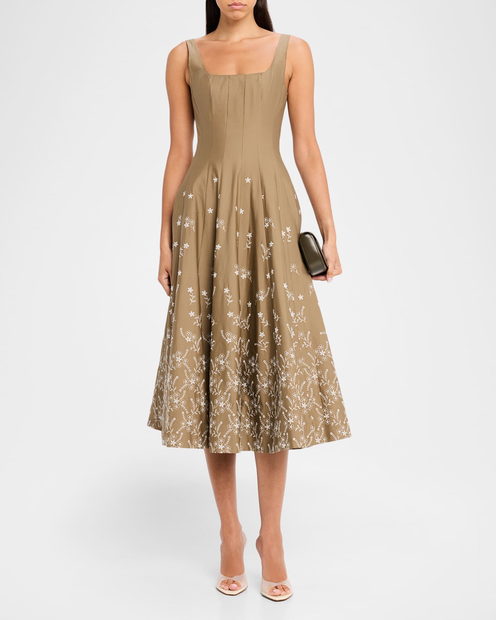 Wells Poplin Midi Dress