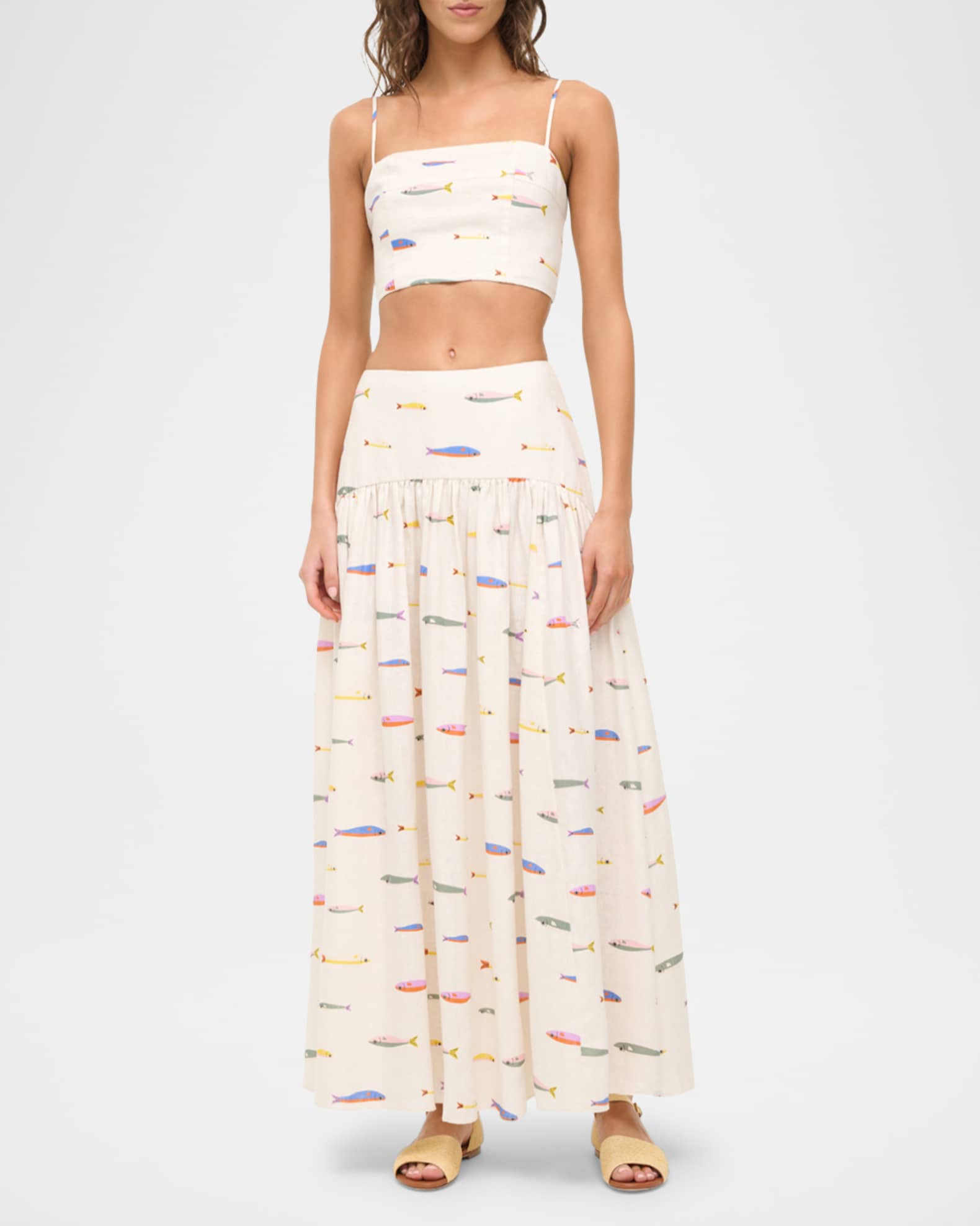 Sardine Federico Linen Crop Top 1