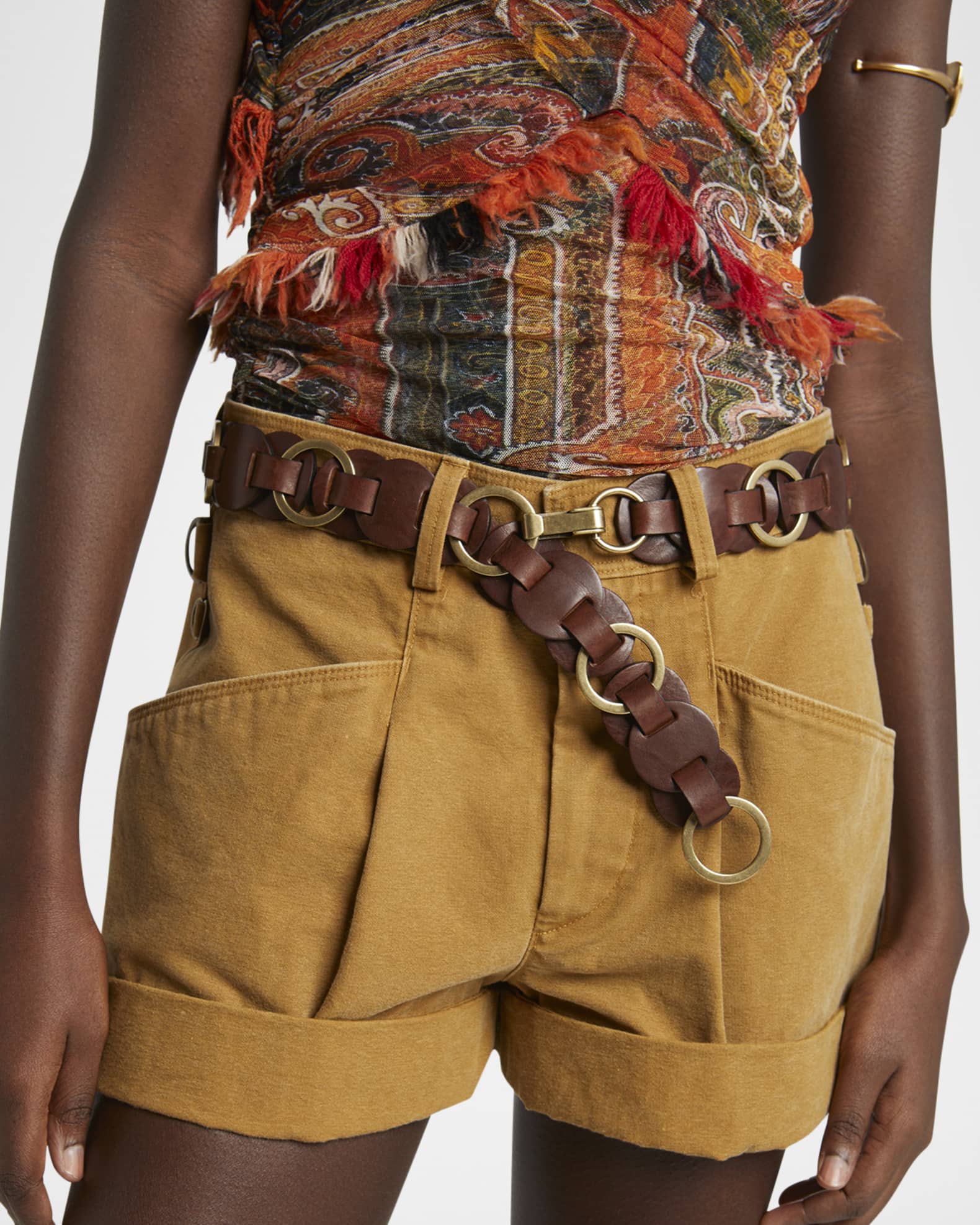【関税&送料込】Isabel Marant Lota Belt In Leather With  ISABEL MARANT Lota Belt | Brown | FARFETCH