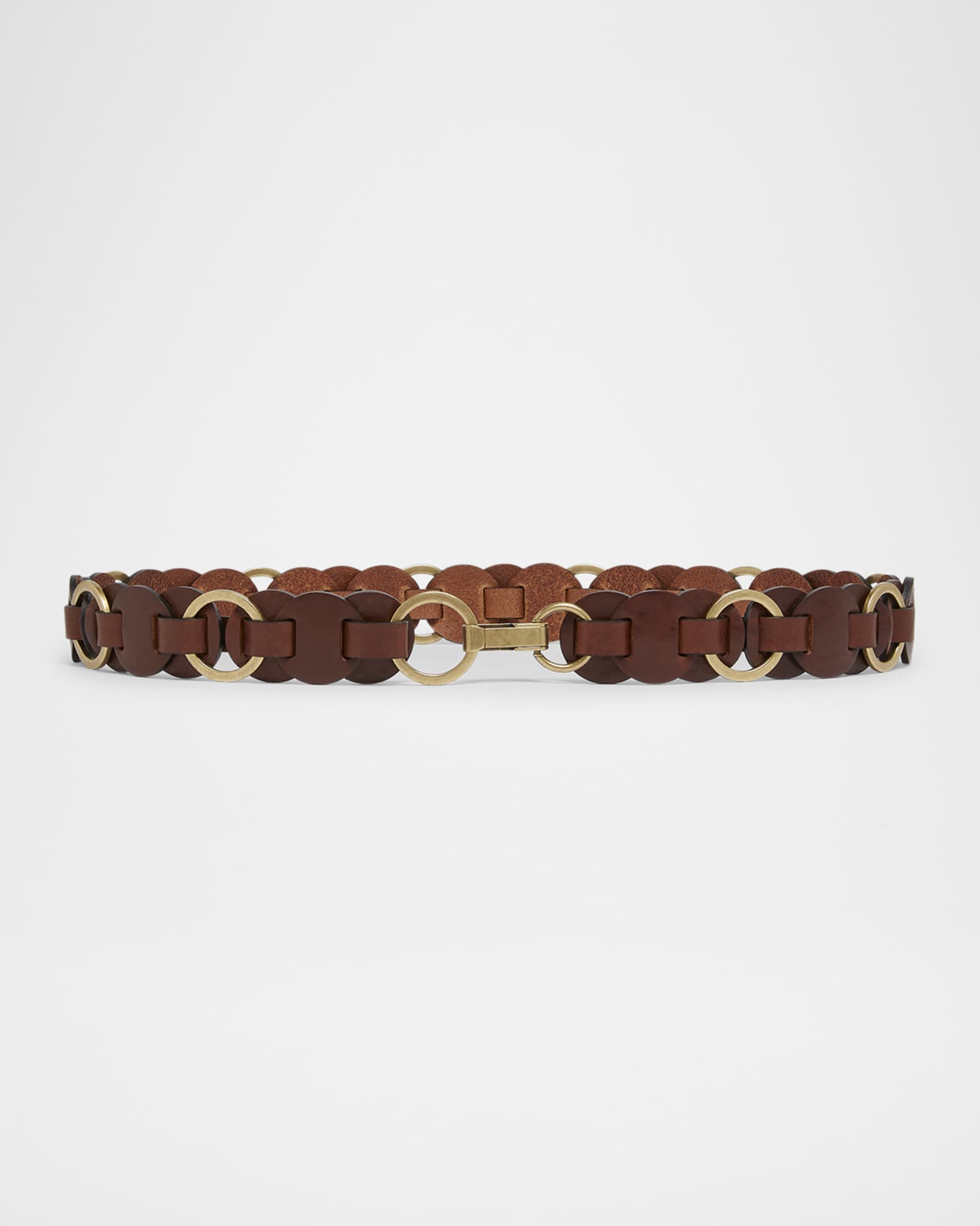Isabel Marant Lota Circular Leather Belt | Neiman Marcus