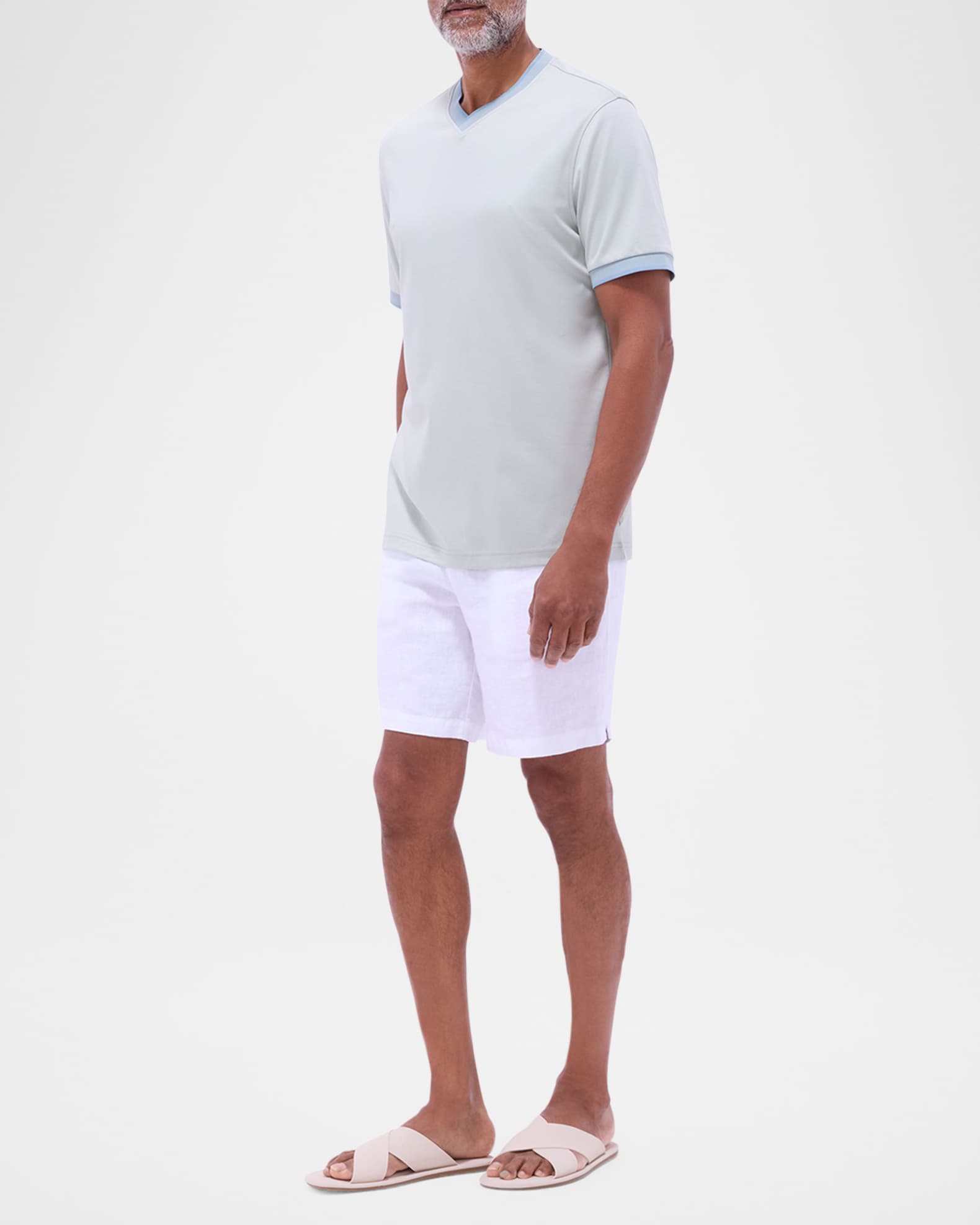 Men's Short-Sleeve V-Neck Shirt 1