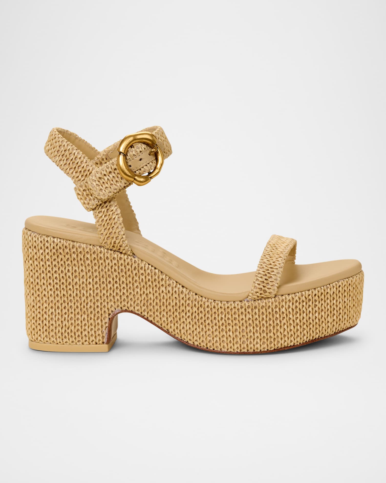 人気No.1 Cult Gaia Clara Ankle-Strap Platform Sandals | Neiman Marcus 靴
