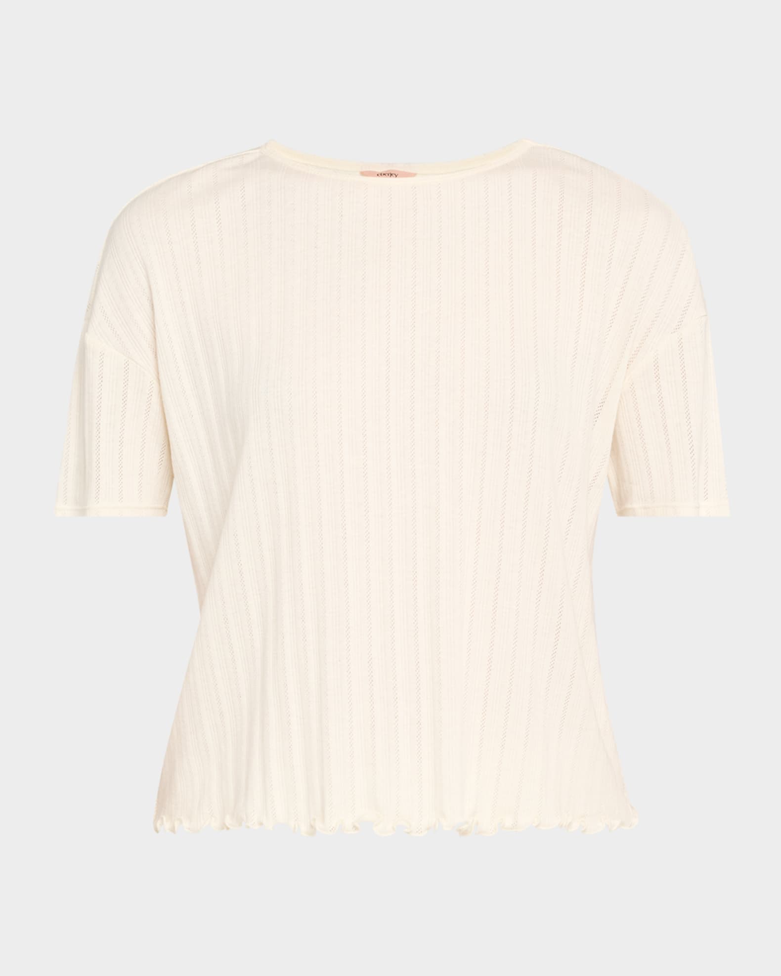 Pointelle Short-Sleeve Tee 0