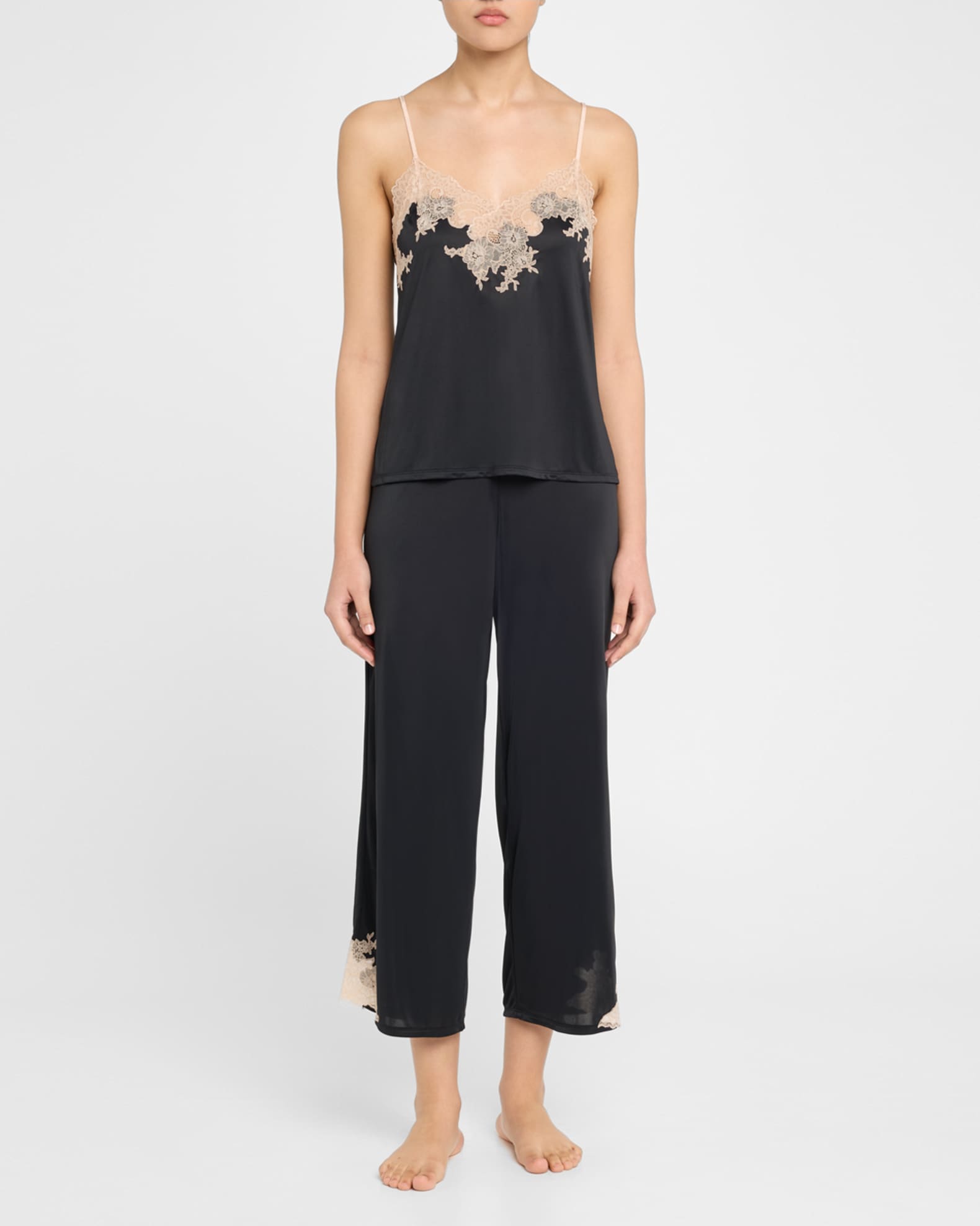 Natori Ashley Icon Cami Pj Set W/ Lace in Purple | Lyst