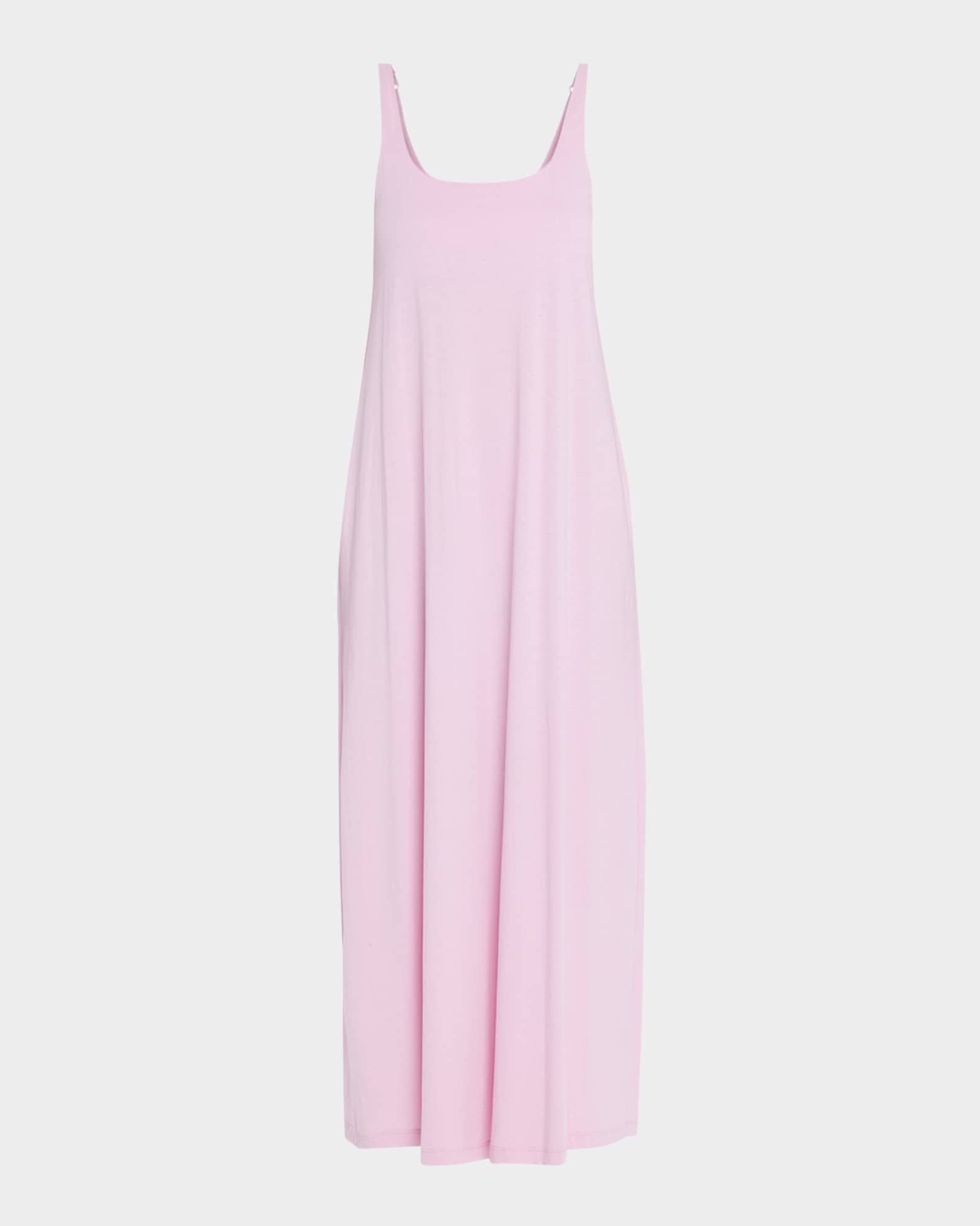 Scoop-Neck Organic Cotton Jersey Midi Chemise 0