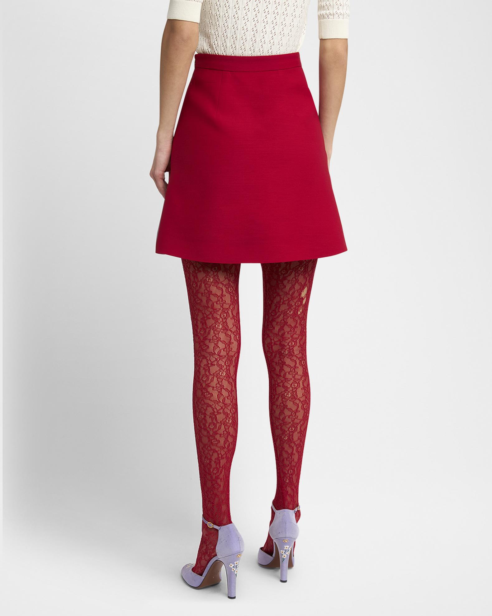 Valentino Garavani Heart Button Crepe Couture Mini Skirt | Neiman