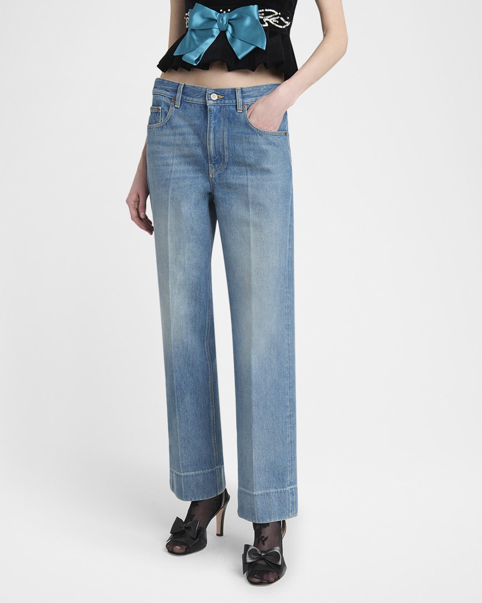 Valentino Garavani Straight Leg Denim Pants | Neiman Marcus