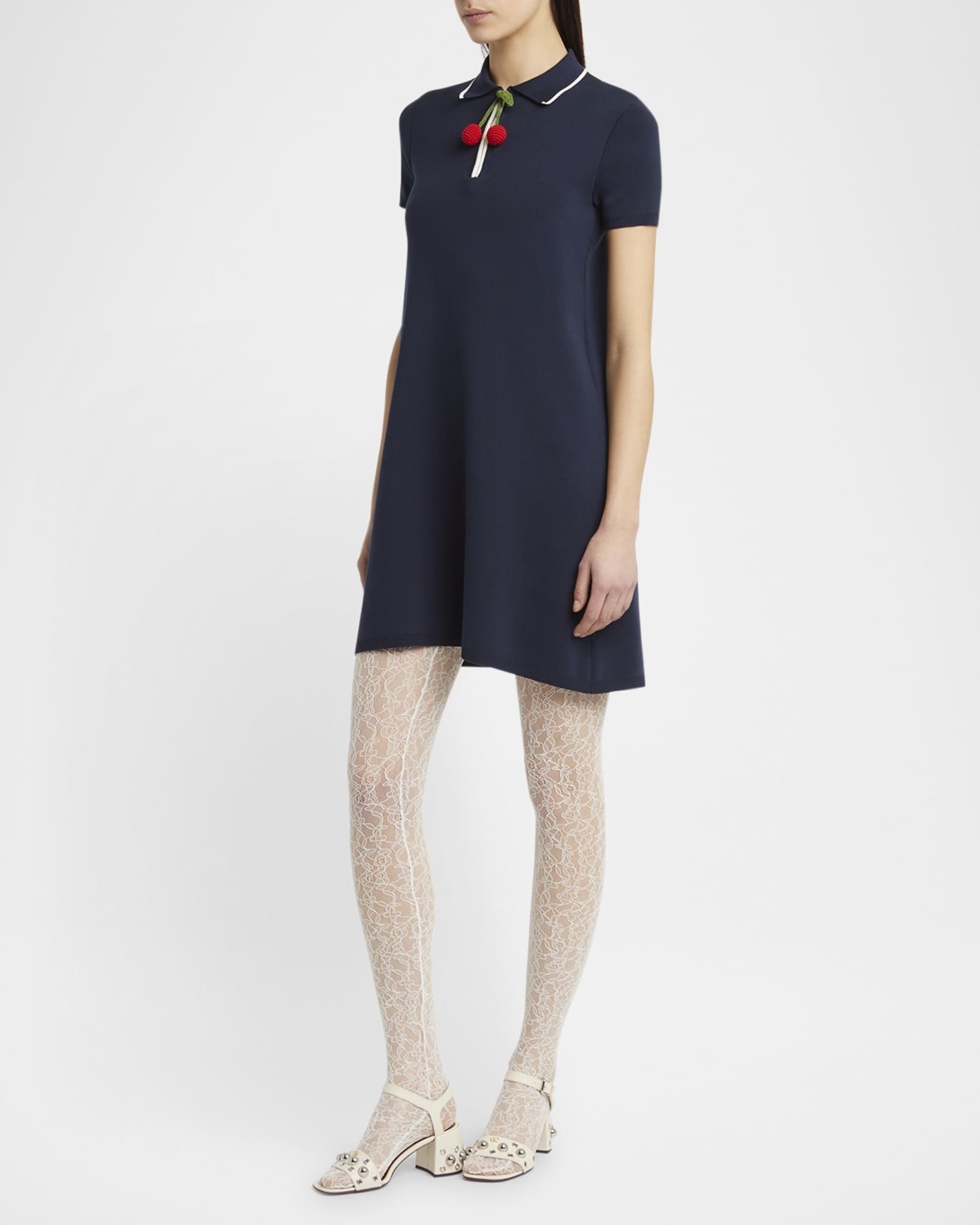 French Sleeve Polo Mini Dress M 新品　未使用 herlipto French Sleeve Polo Mini Dress M