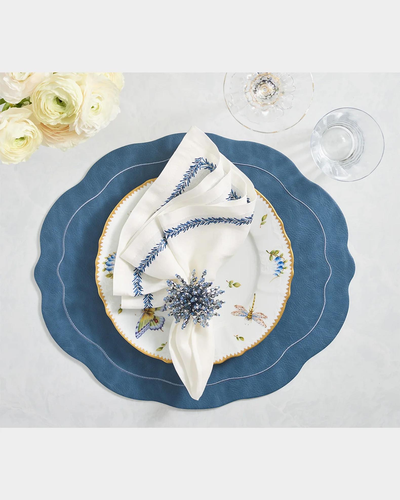 Kim Seybert Tailored Faux Leather Placemat | Neiman Marcus