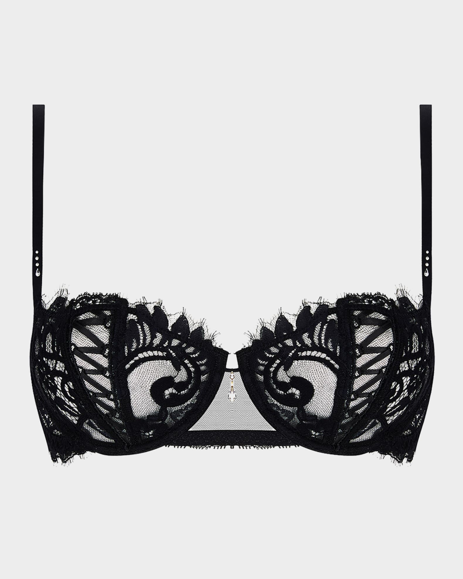 Desirs De Venise Lace & Tulle Demi Bra 0