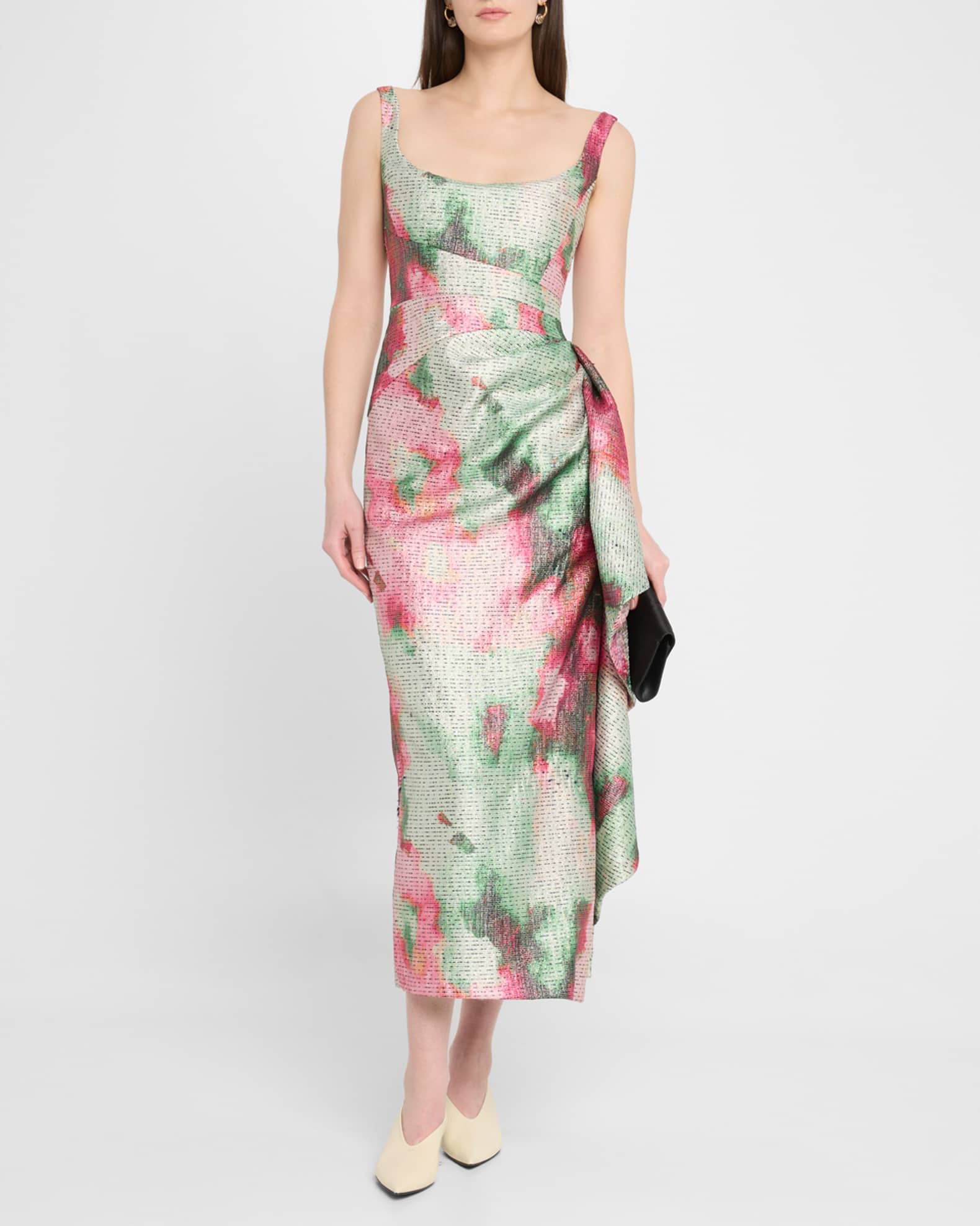 Florence Scoop-Neck Midi Sheath Dress 1