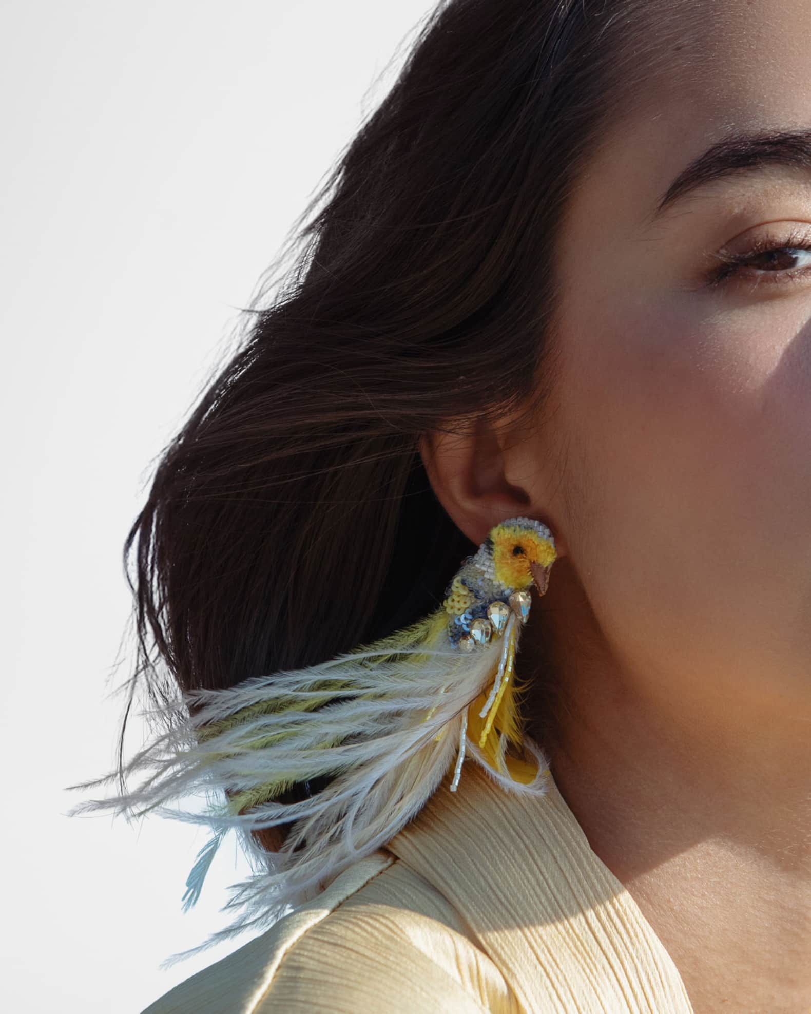 Amarillo Bird Earrings 1