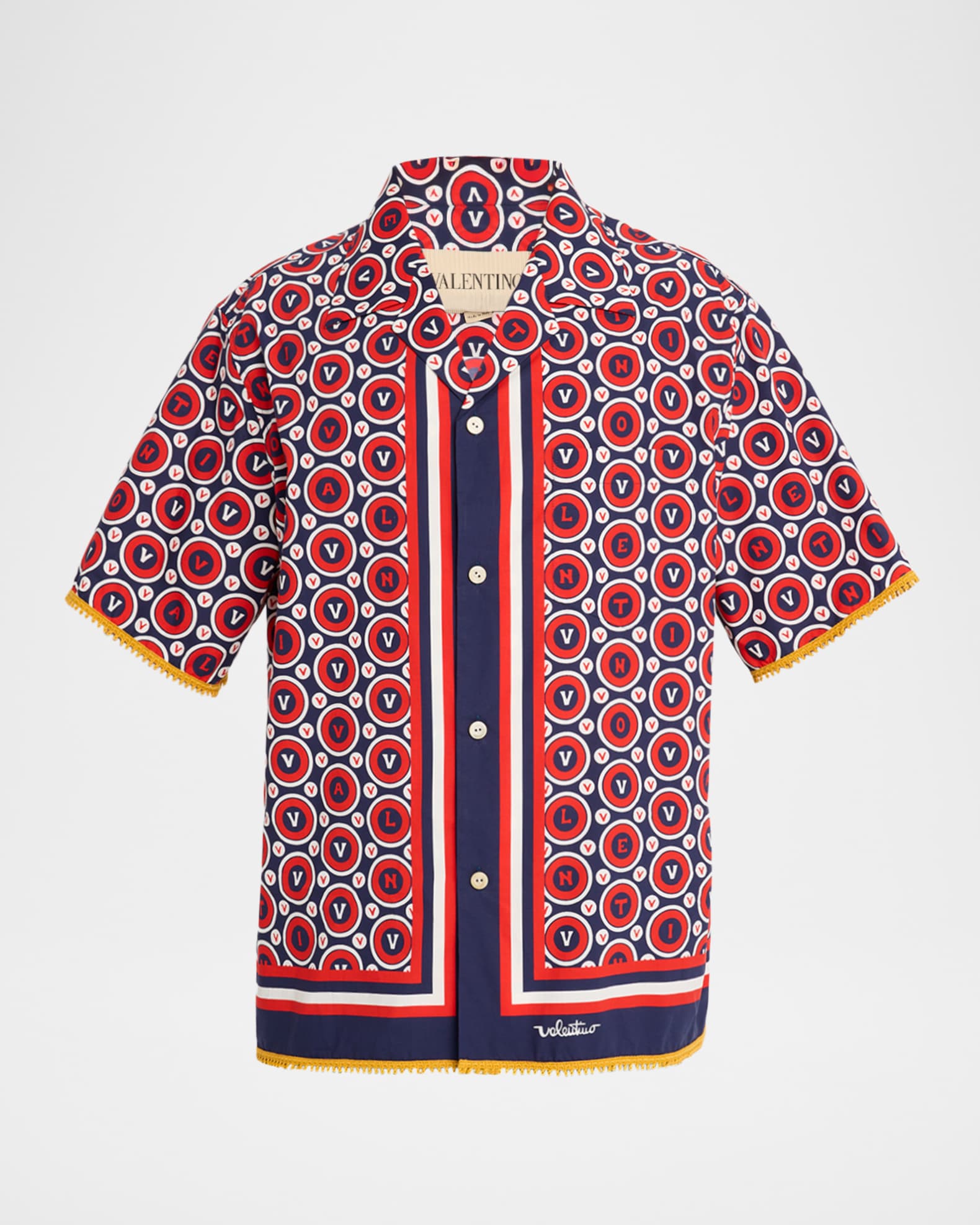 Men's Bulles Royales Cotton Poplin Bowling Shirt 0