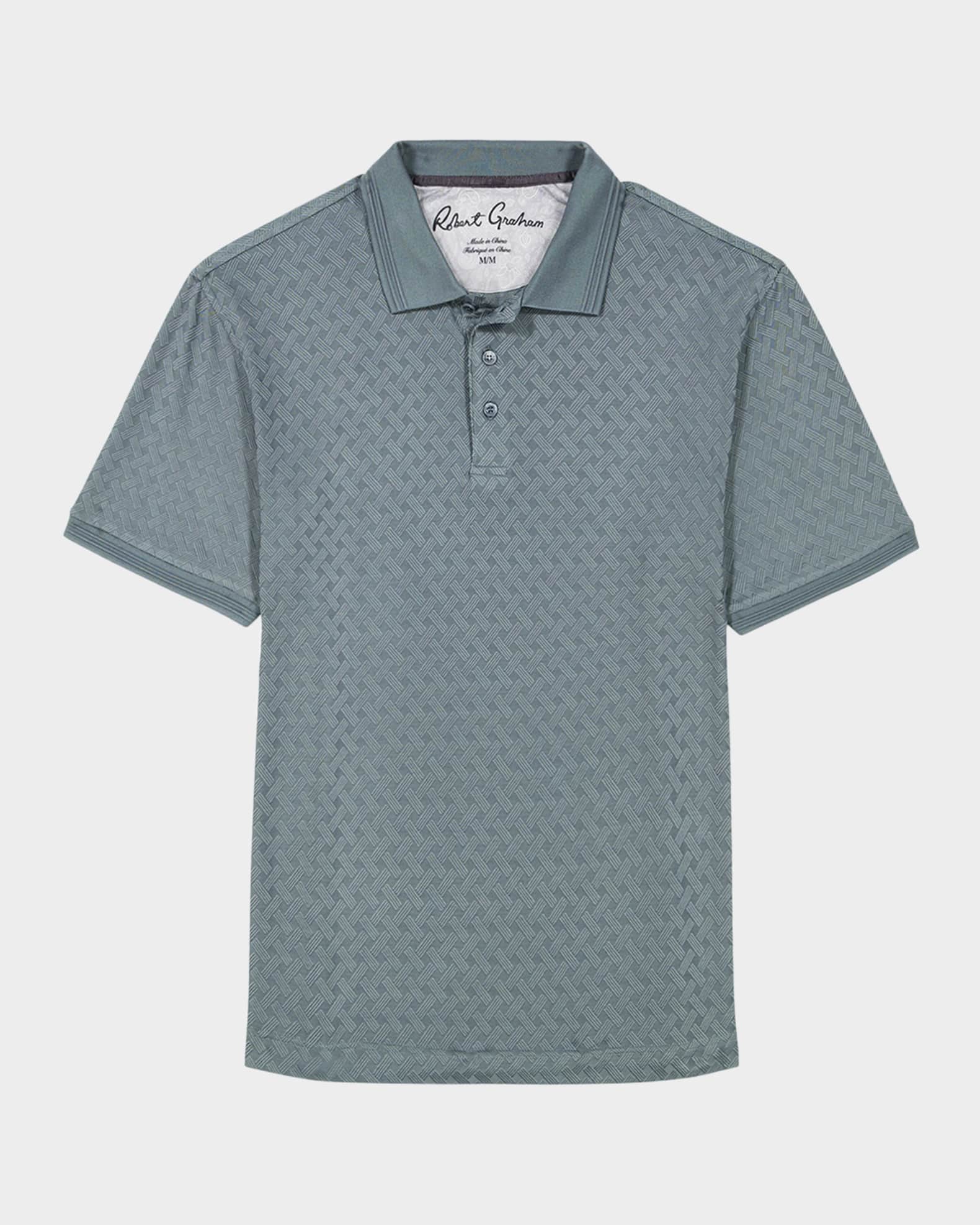 Men's Elias Jacquard Polo Shirt 0